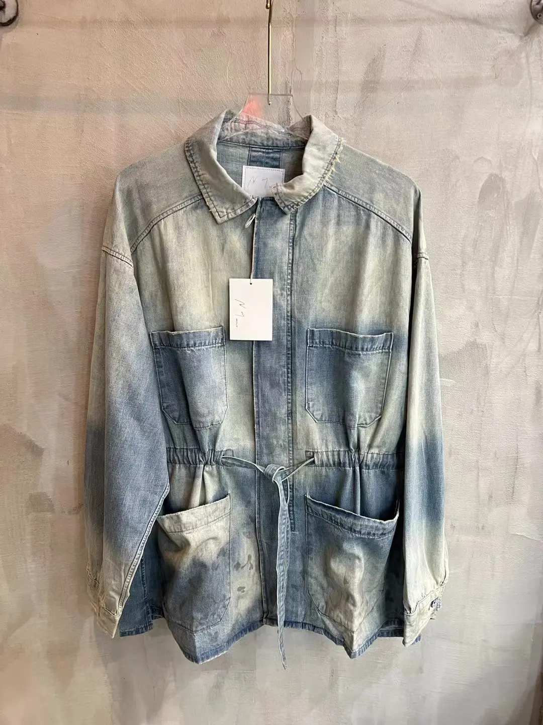 Mud-Dyed Distressed Denim Jacket D17021851 — view 19