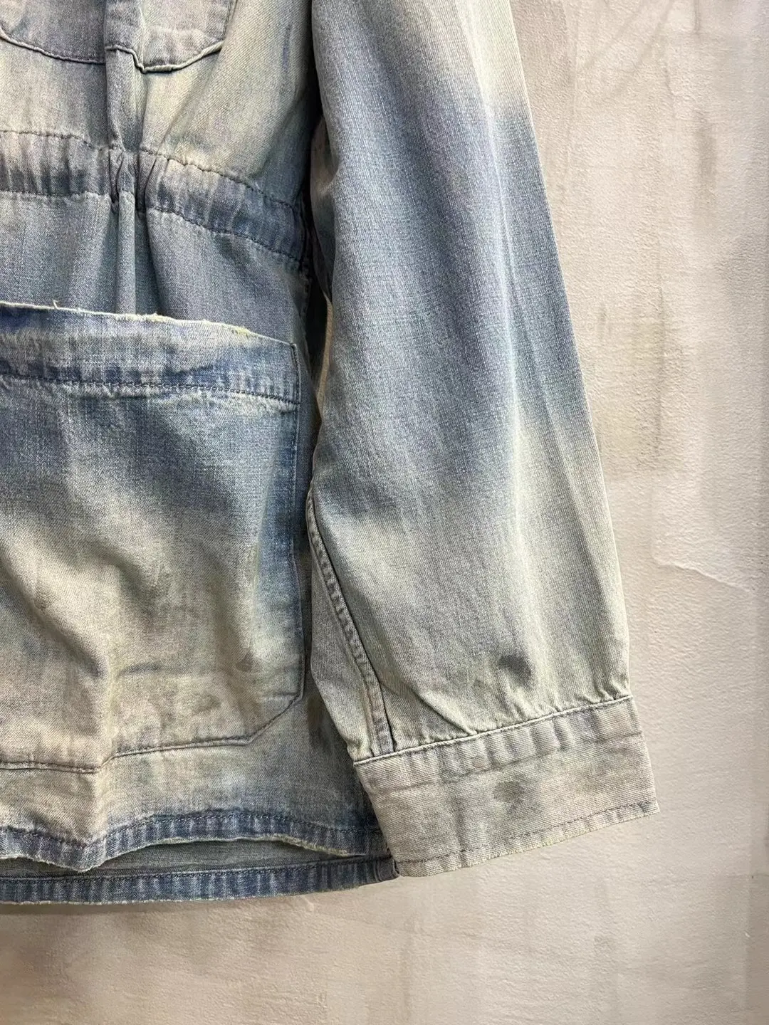 Mud-Dyed Distressed Denim Jacket D17021851 — view 23