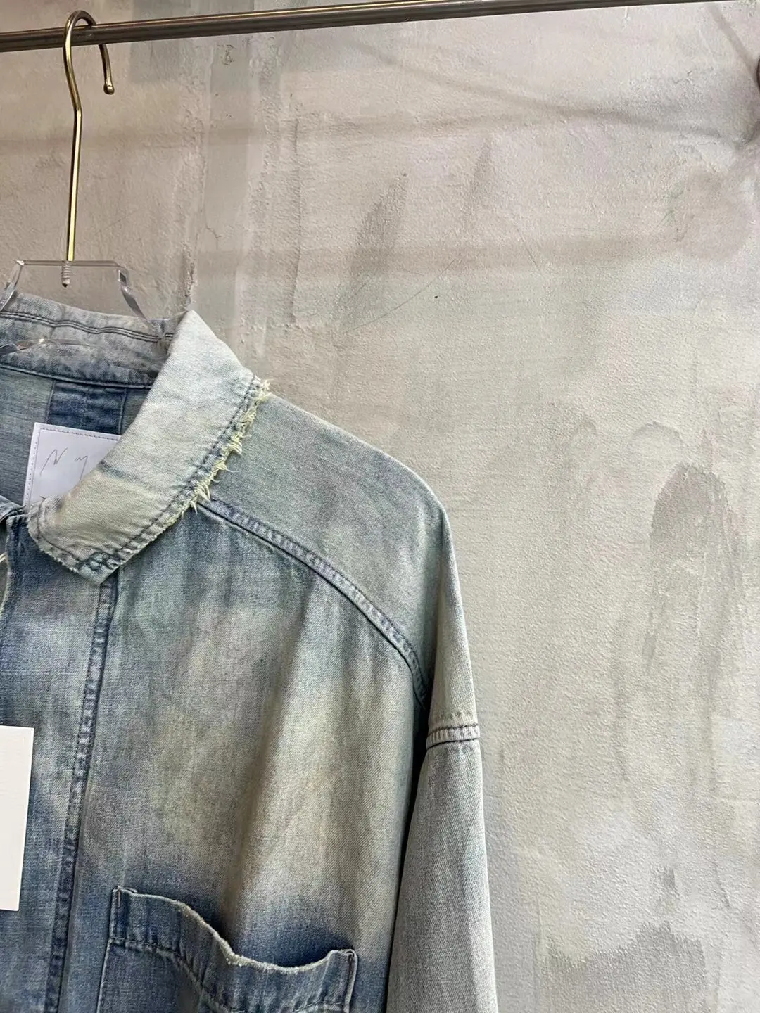 Mud-Dyed Distressed Denim Jacket D17021851 — view 24