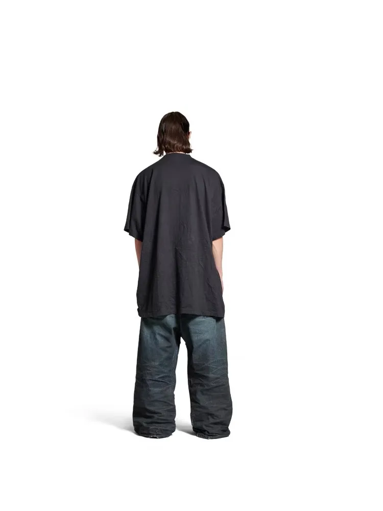 Wide-Leg Panelled Distressed Jeans D24021854 — view 7