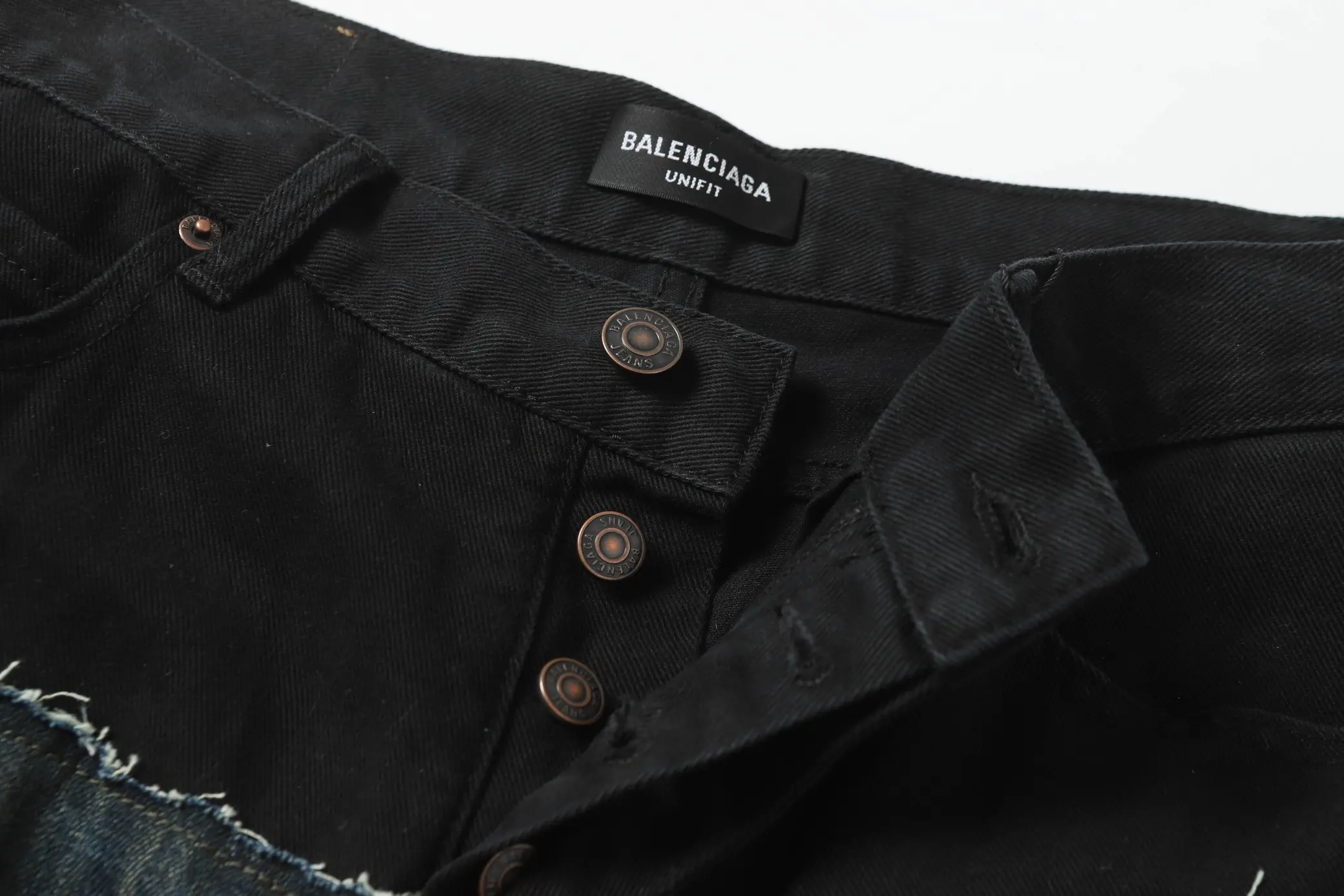 Wide-Leg Panelled Distressed Jeans D24021854 — view 20