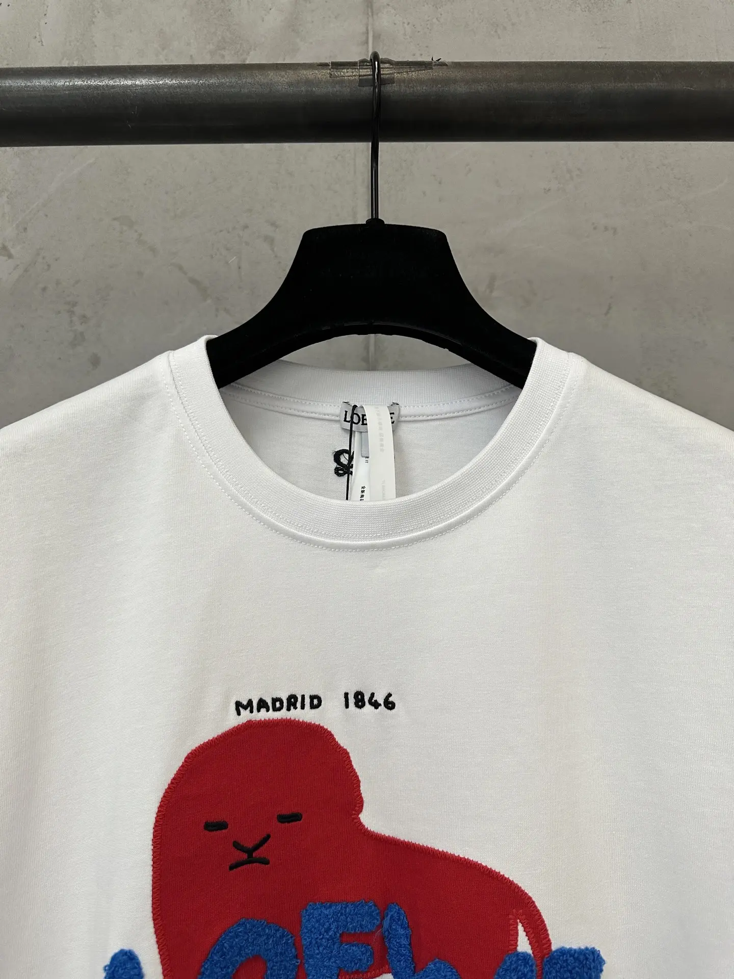 Embroidered Lion Logo Cotton T-Shirt D18018981 — view 5