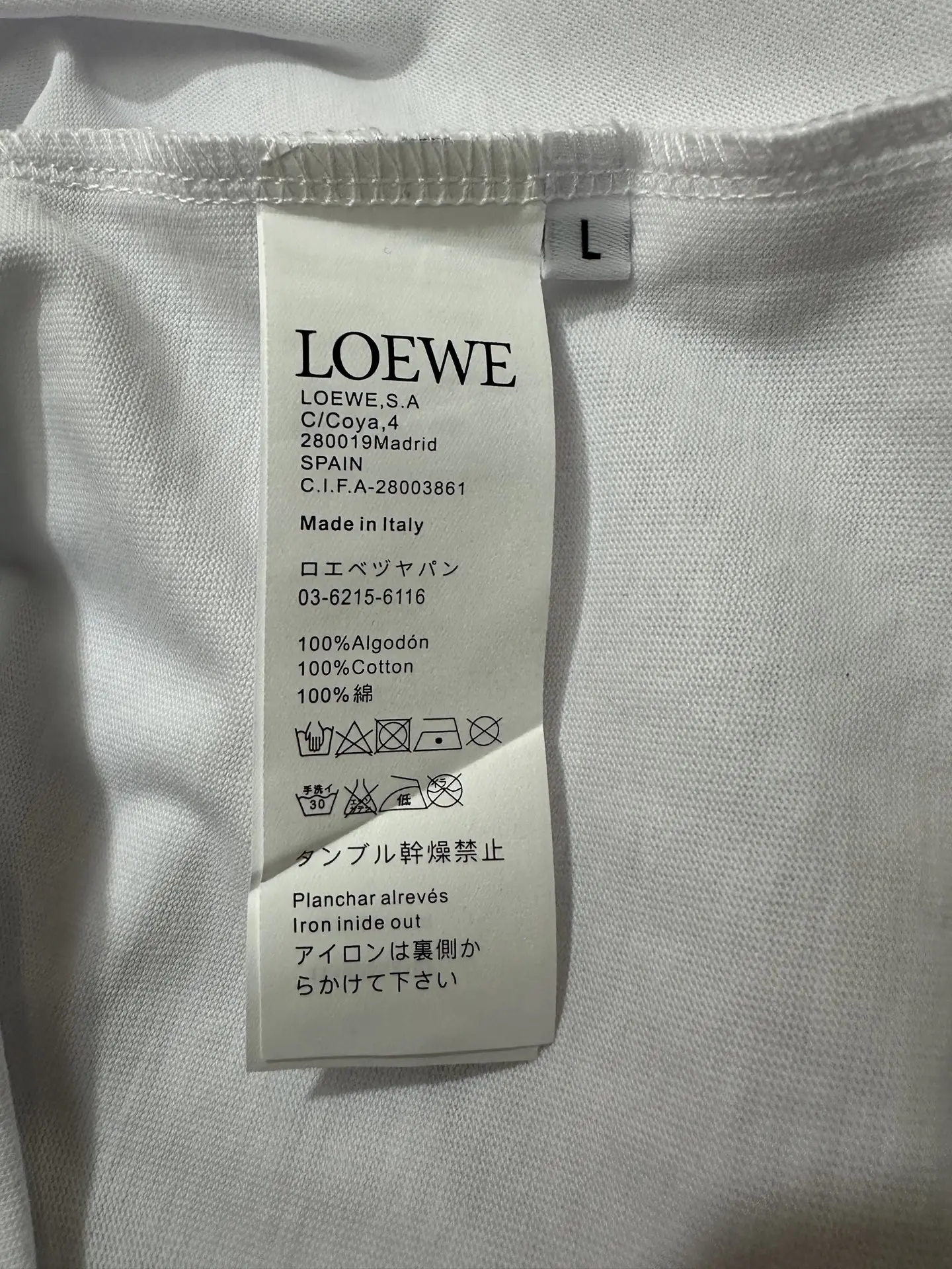 Embroidered Lion Logo Cotton T-Shirt D18018981 — view 9