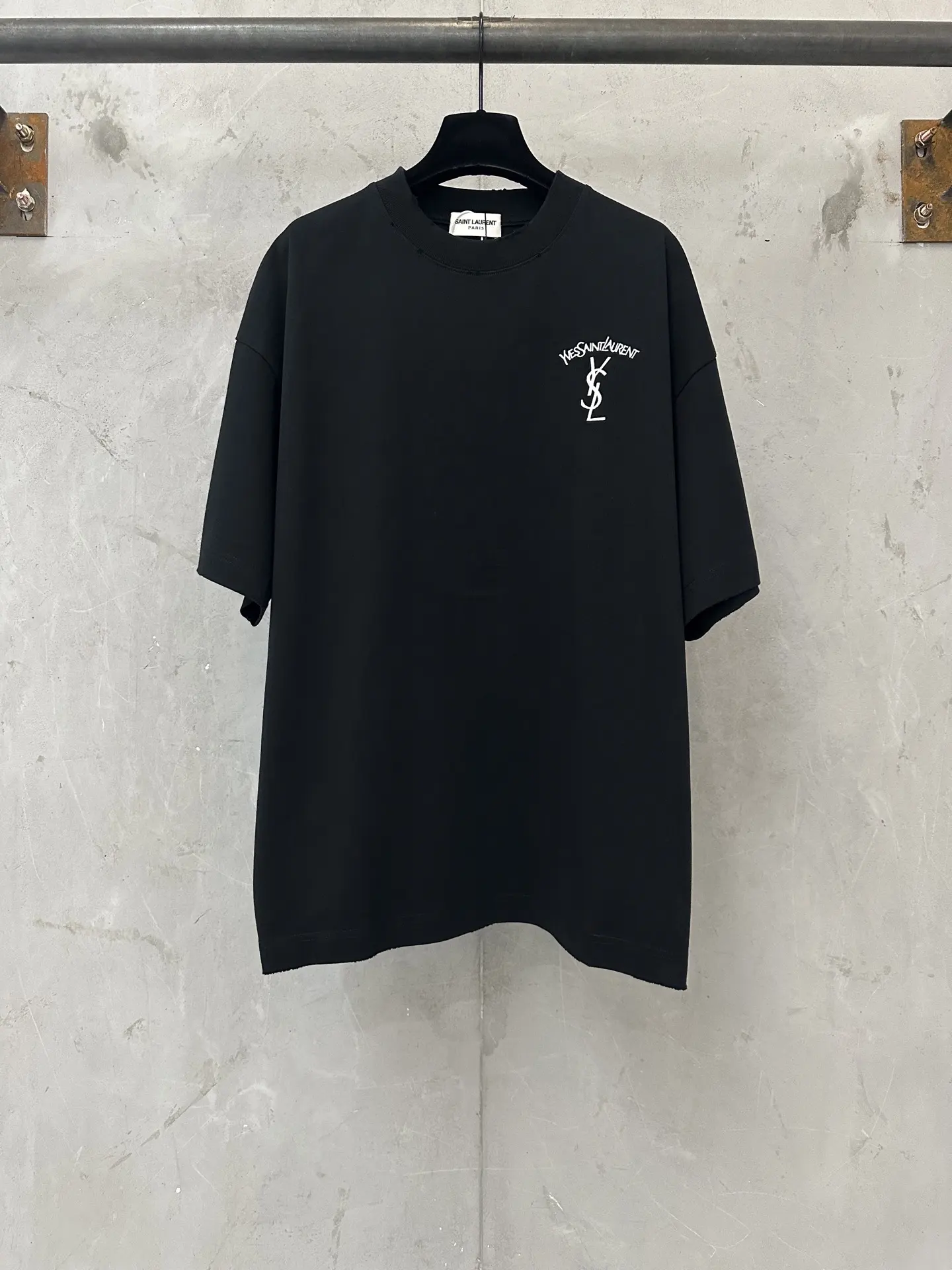 Logo Embroidered Heavyweight Cotton T-Shirt D19011756