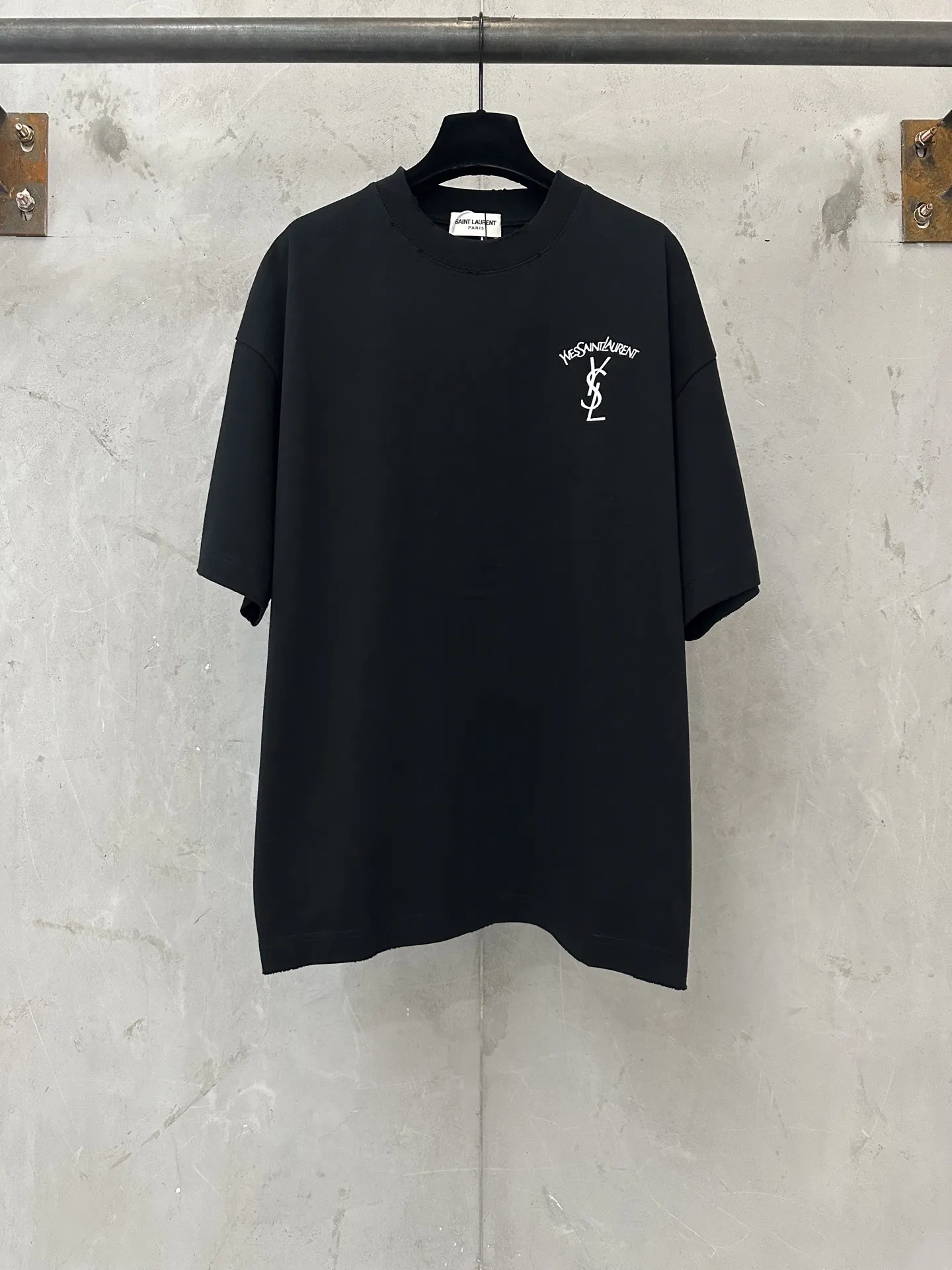 Logo Embroidered Heavyweight Cotton T-Shirt D19011756