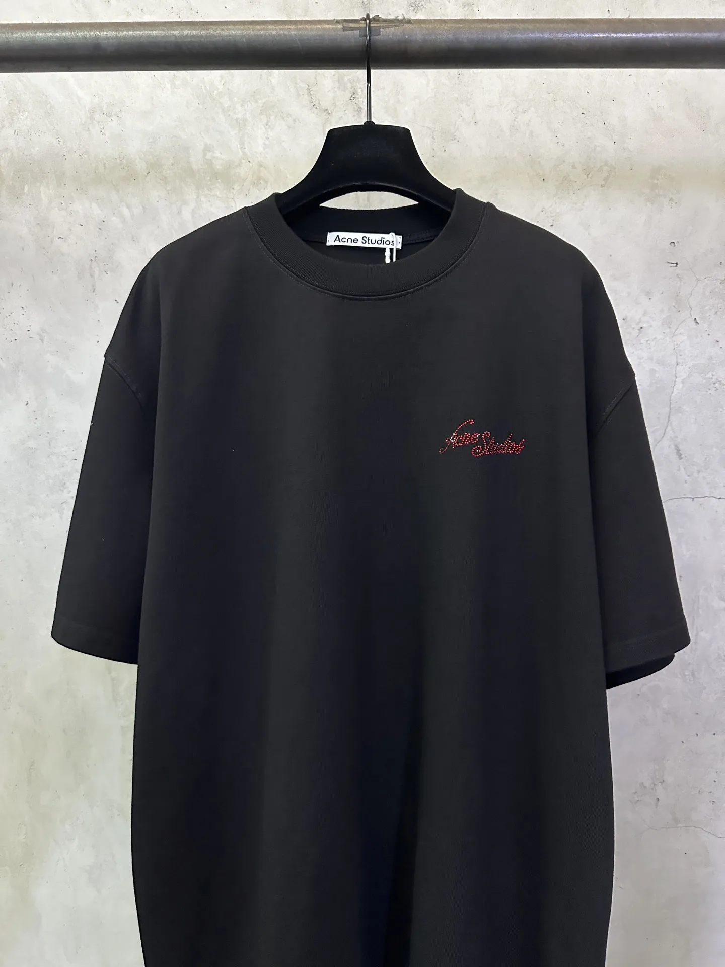 Rhinestone Logo Heavyweight Cotton T-Shirt D22015715 — view 3