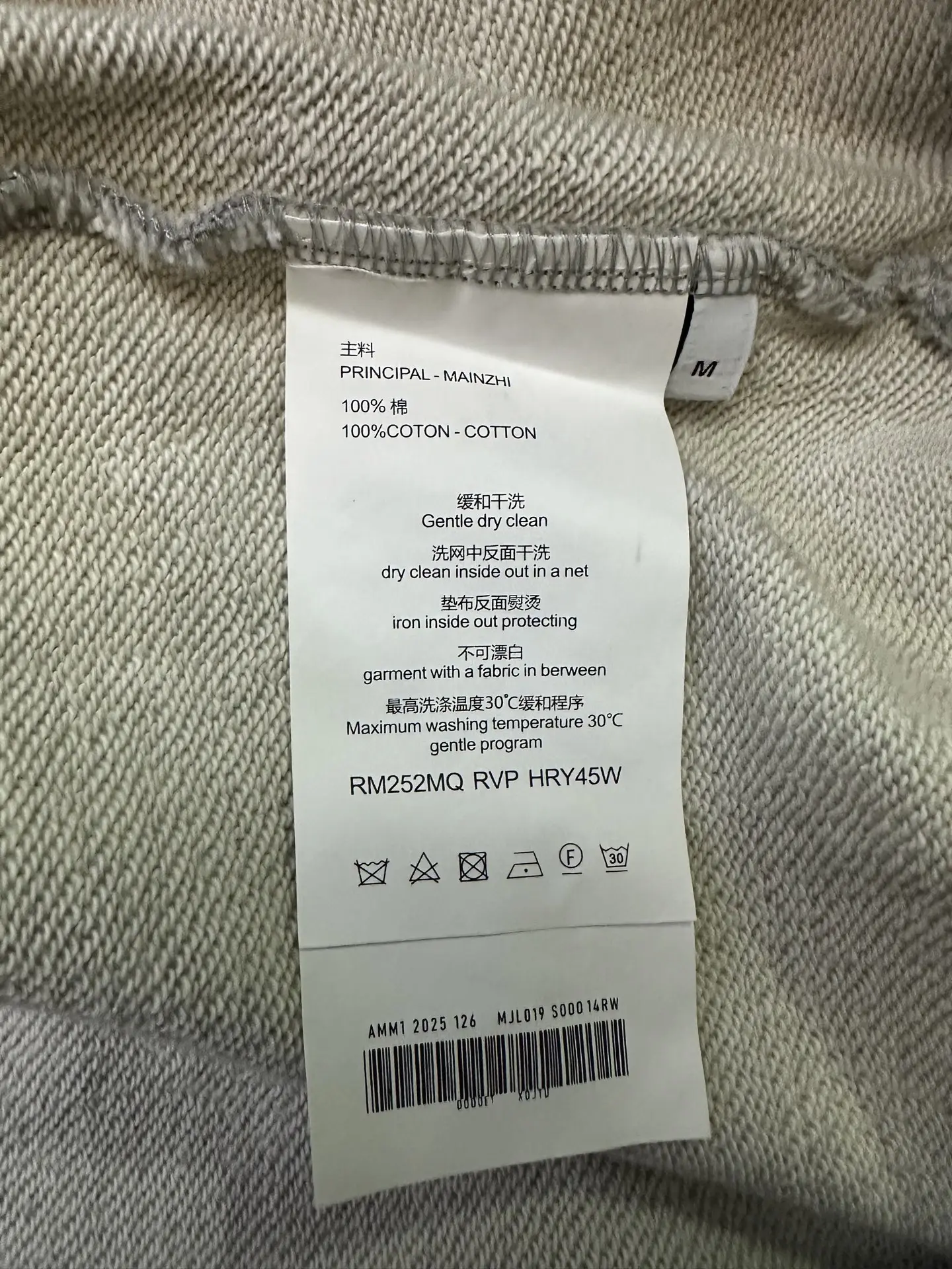 Logo Print Heavyweight Cotton Sweatshirt D25024404 — view 9