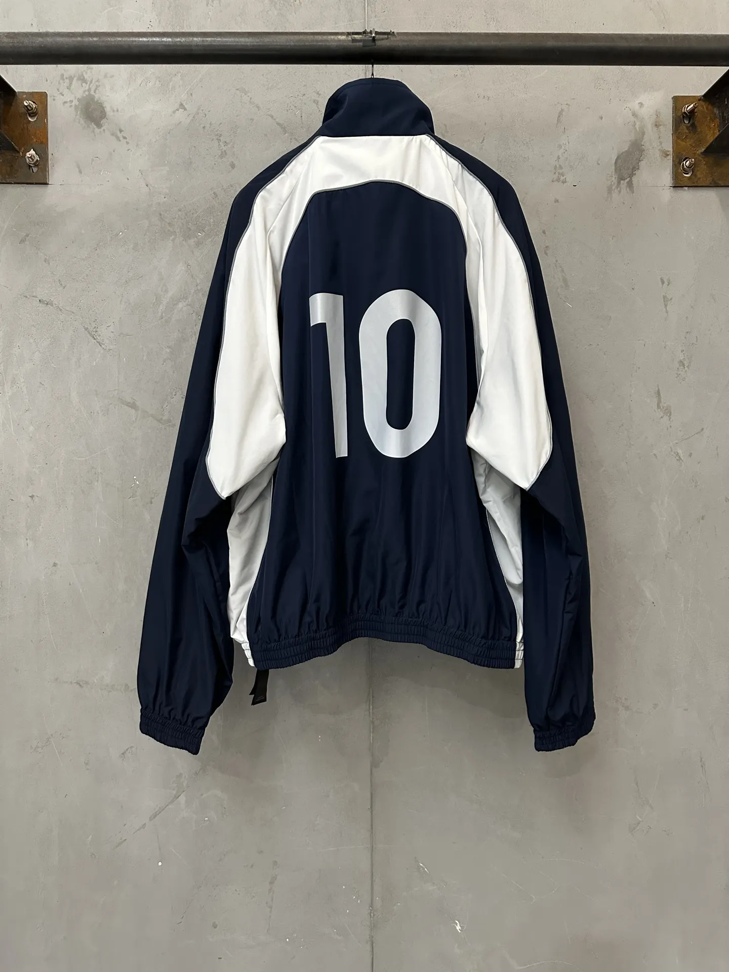 Logo-Print Reflective Nylon Track Jacket D33023510 — view 2