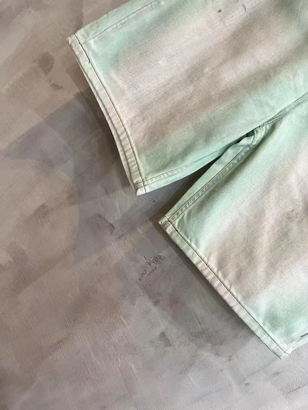 Distressed Mud-Dye Denim Shorts D22519937 — view 5