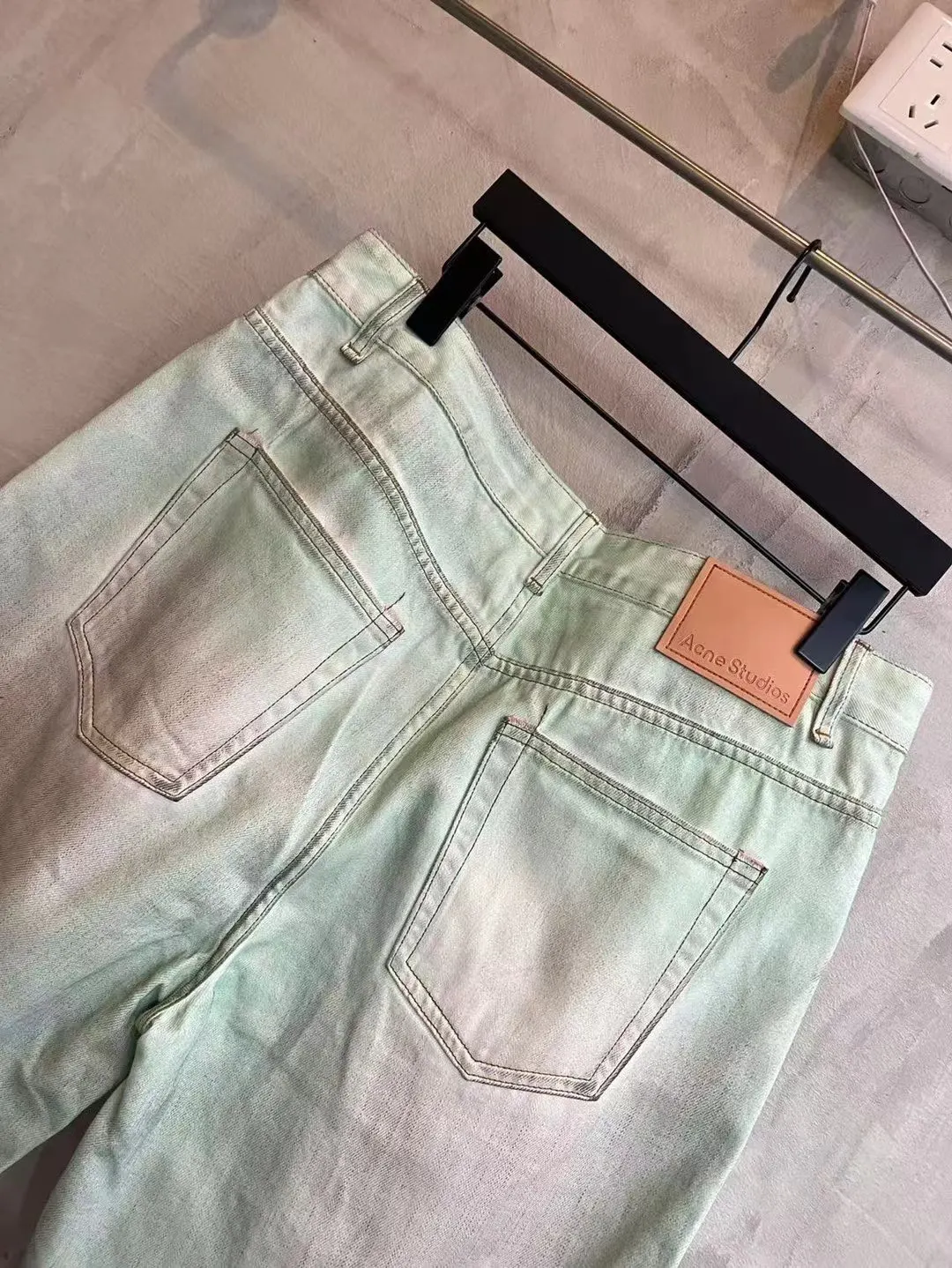 Distressed Mud-Dye Denim Shorts D22519937 — view 7