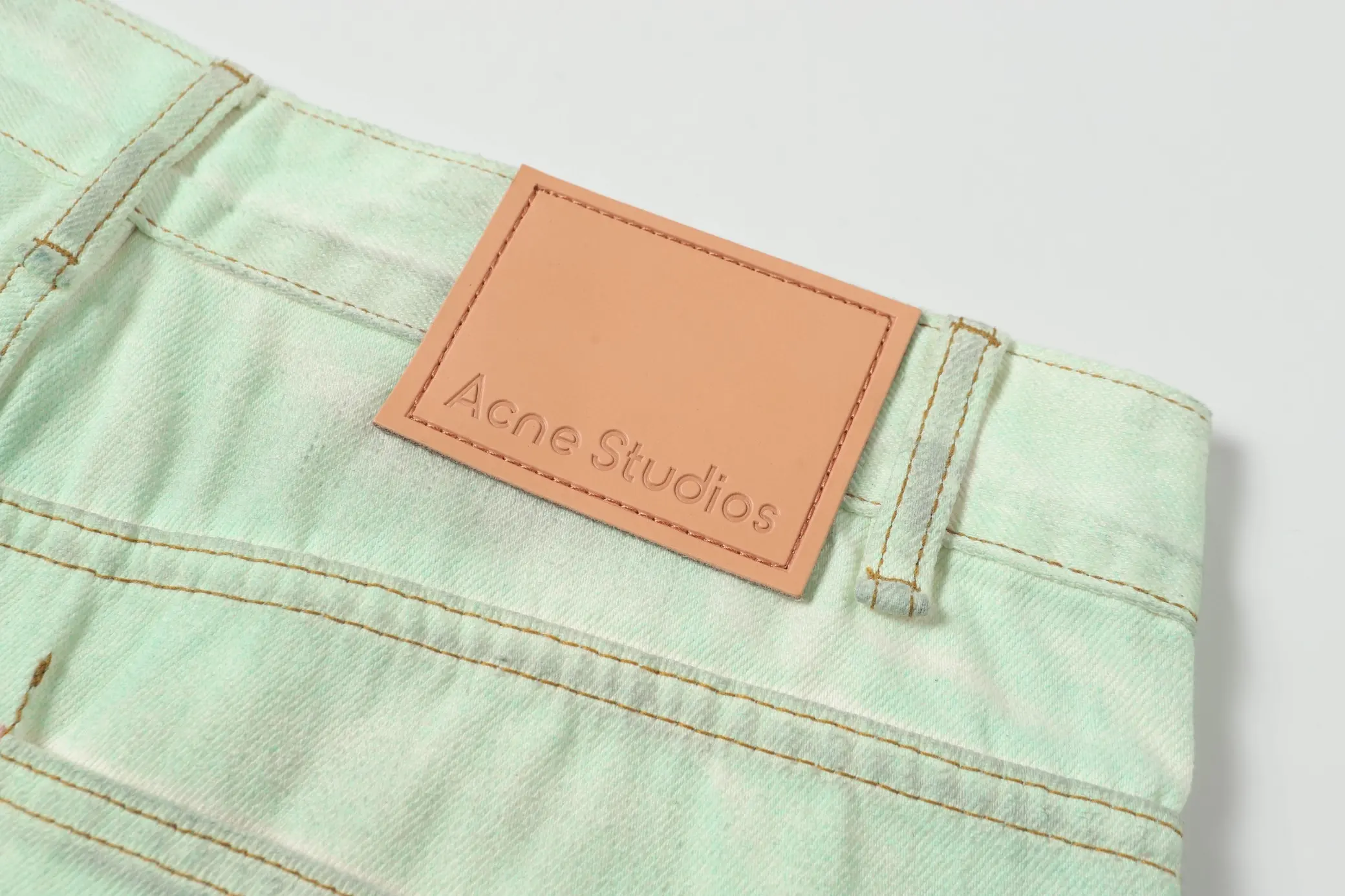 Distressed Mud-Dye Denim Shorts D22519937 — view 14