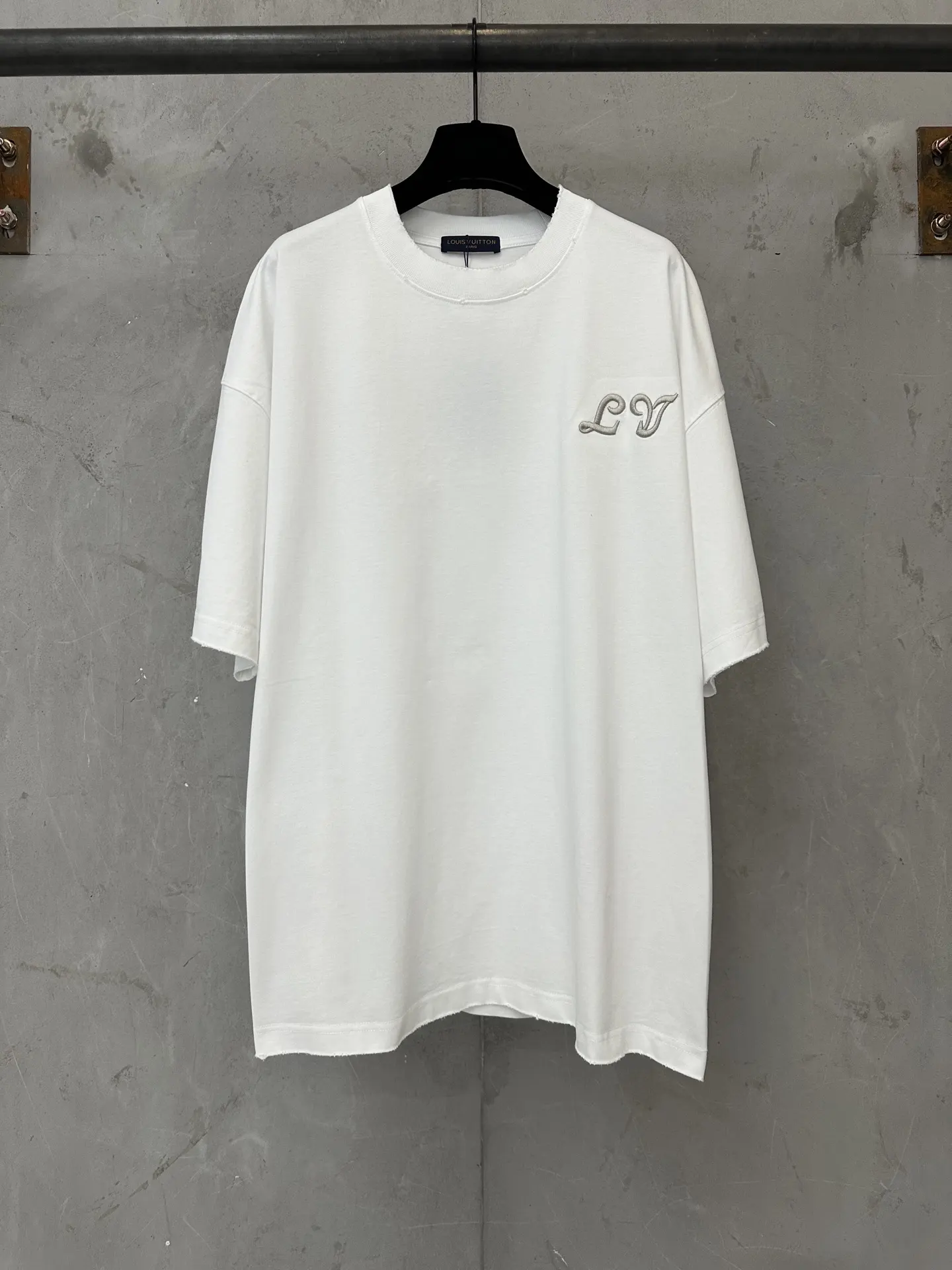 Embroidered Logo Heavyweight Cotton T-Shirt D18011960