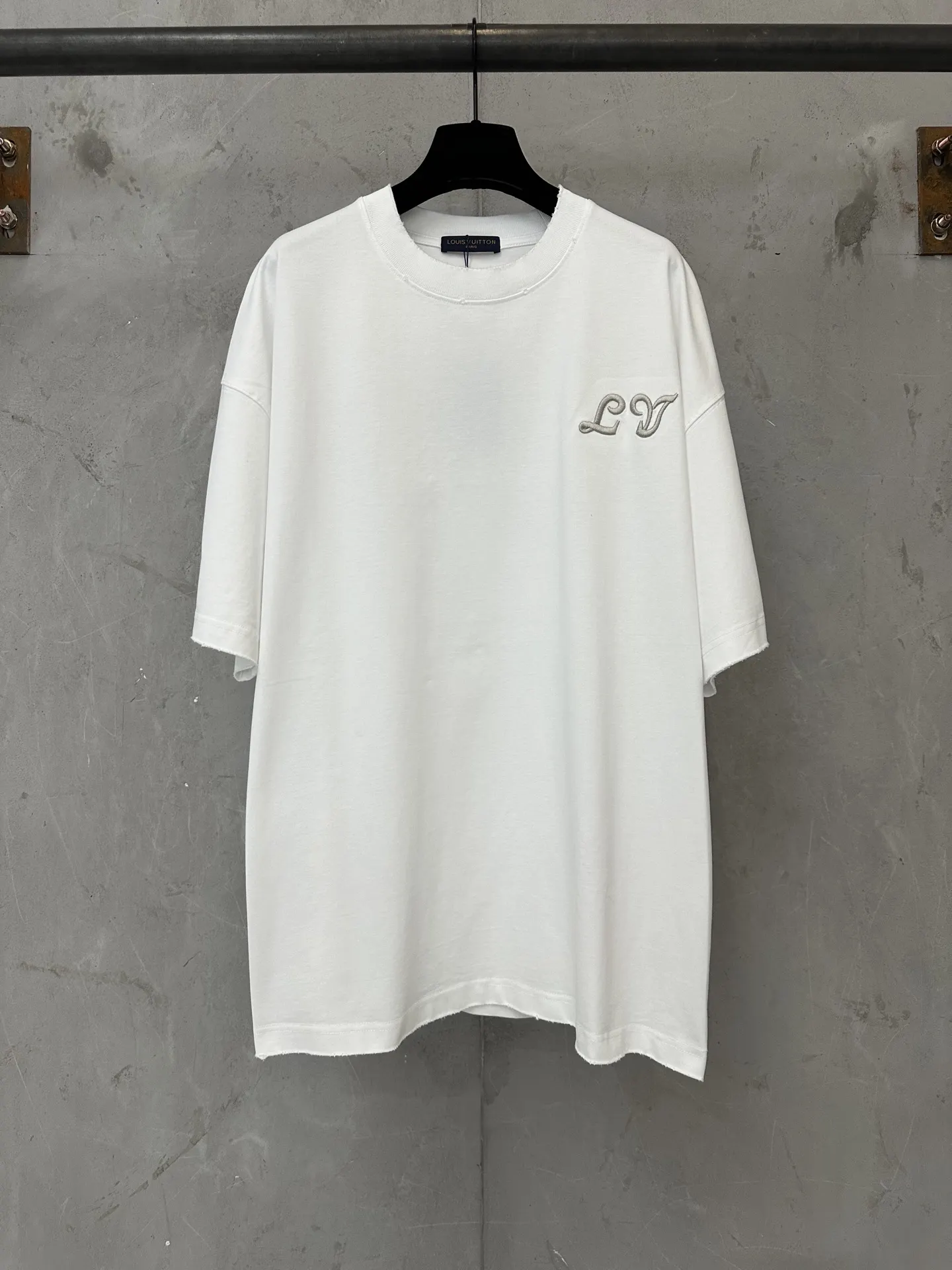 Embroidered Logo Heavyweight Cotton T-Shirt D18011960