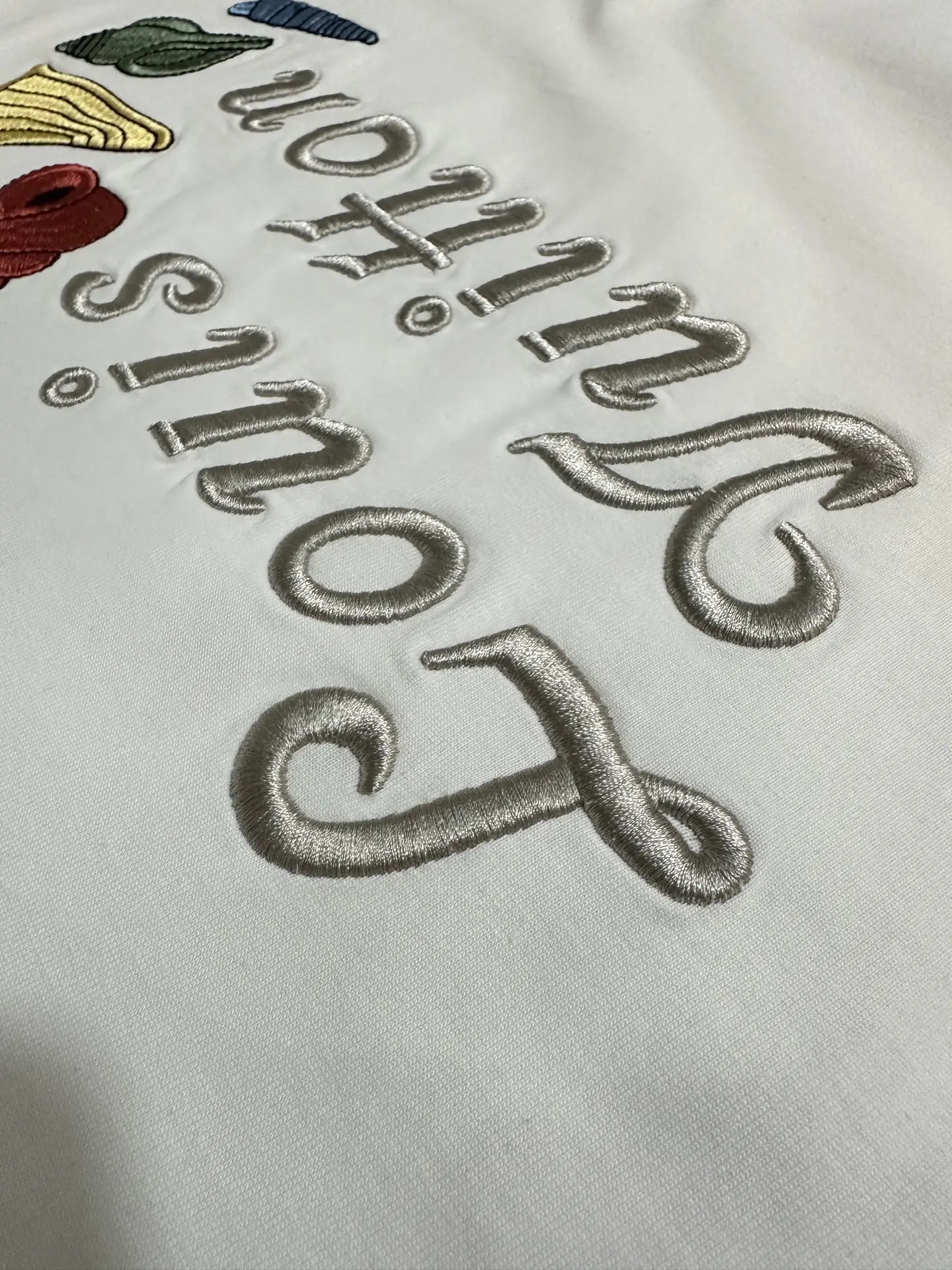 Embroidered Logo Heavyweight Cotton T-Shirt D18011960 — view 7