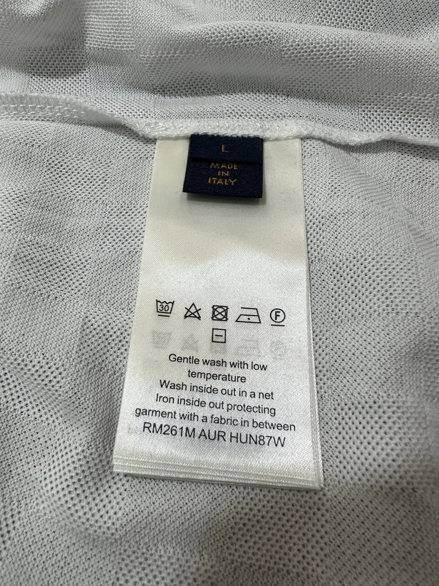 Embroidered Cotton Polo Shirt with Pearl Buttons D18511767 — view 9