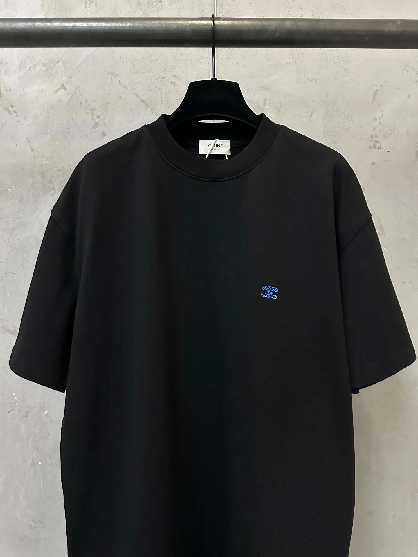 Triomphe Embroidered Heavyweight Cotton T-Shirt D19011596 — view 3