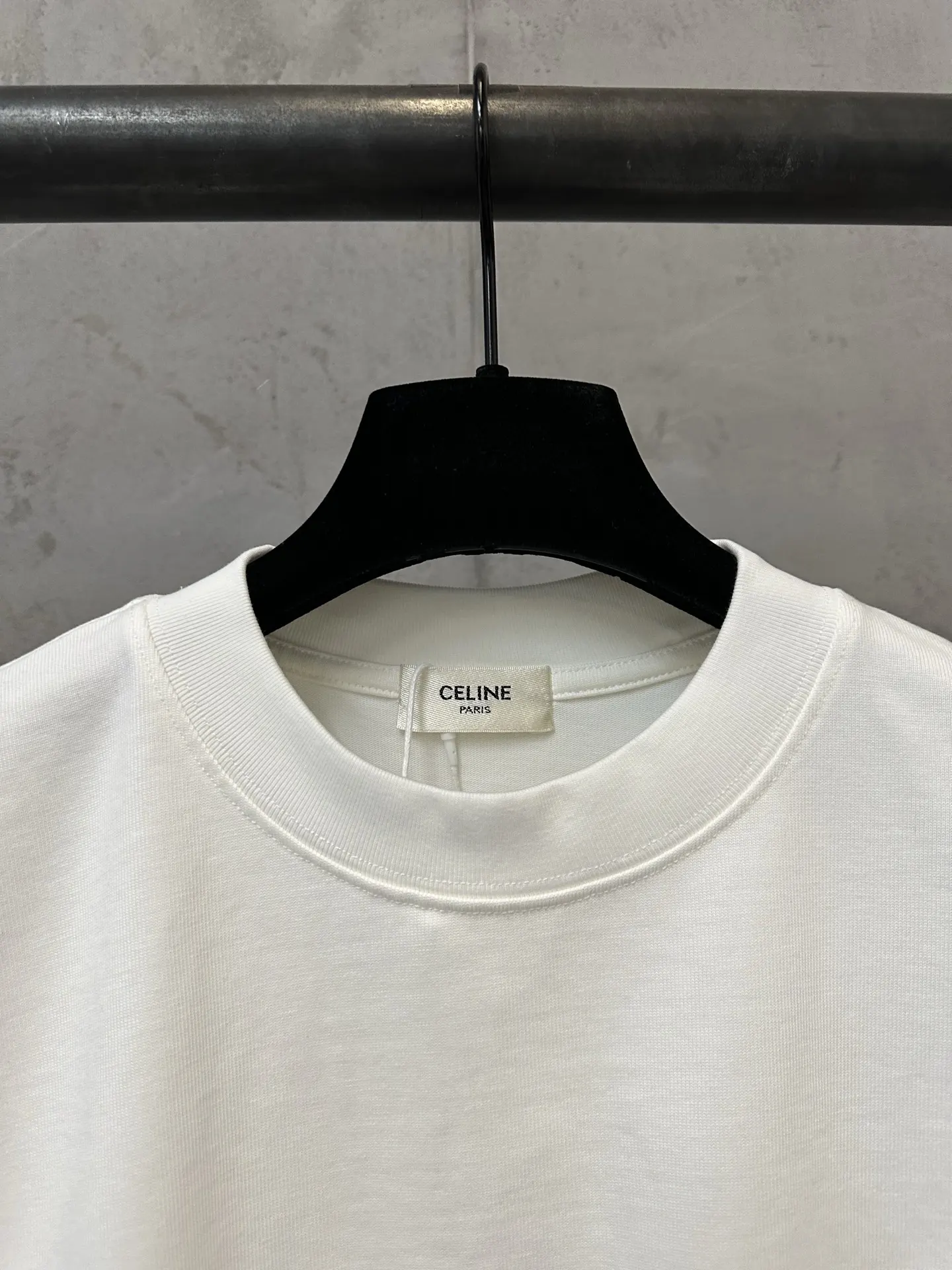 Triomphe Embroidered Heavyweight Cotton T-Shirt D19011595 — view 5