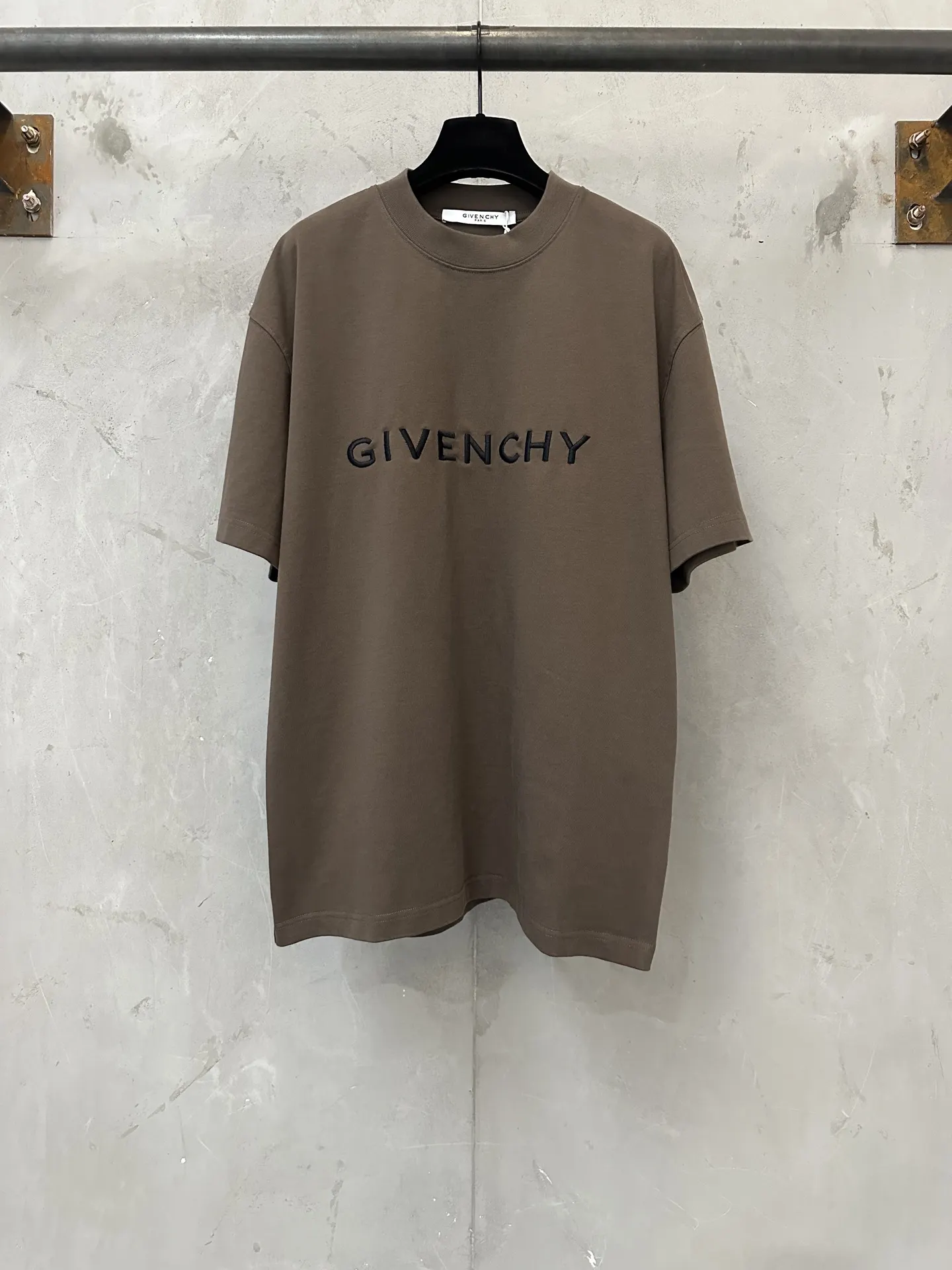 Logo Embroidery Heavyweight Cotton T-Shirt D19518965