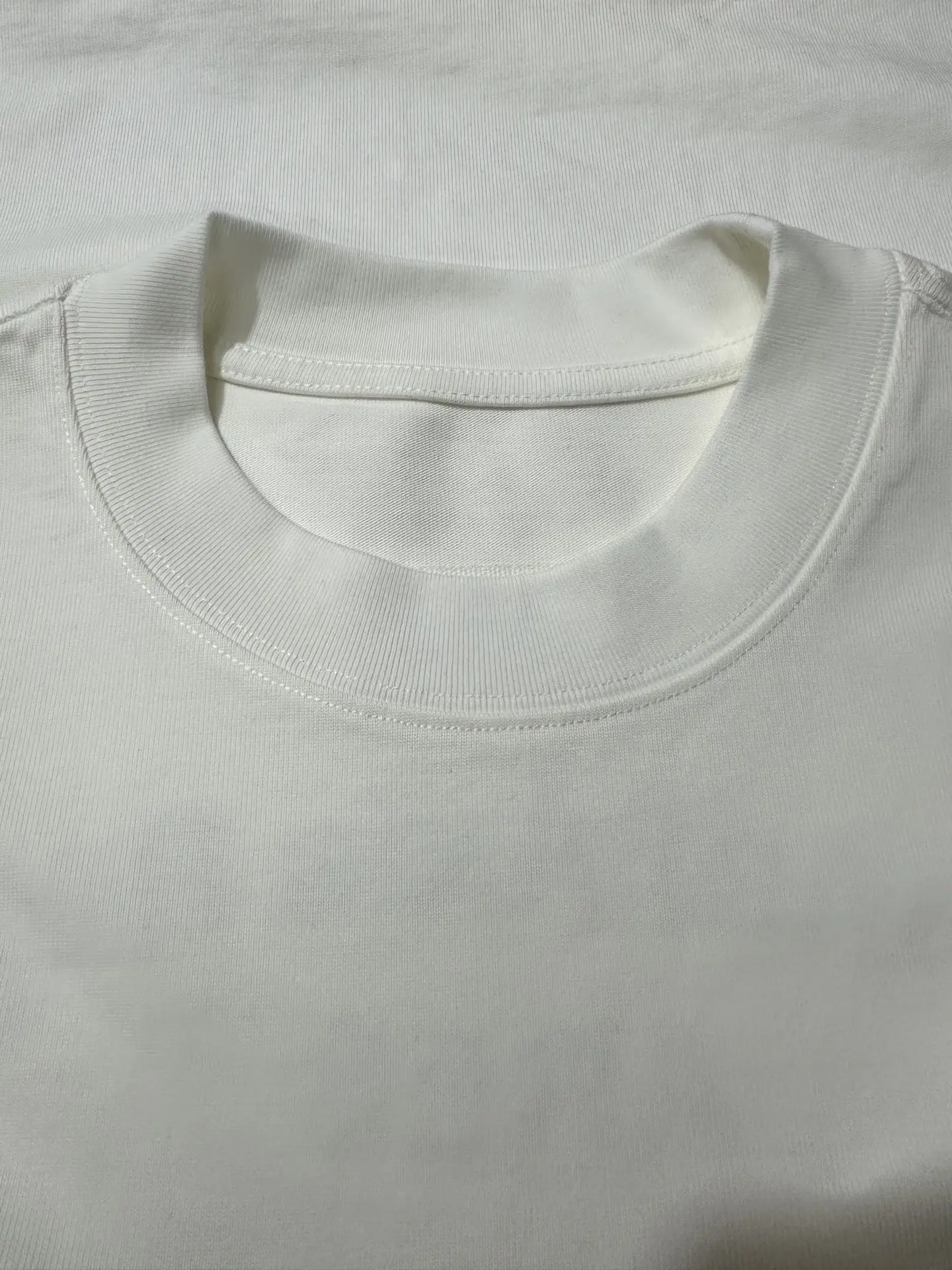 MM6 Logo Flocked Heavyweight Cotton T-Shirt D19525024 — view 6