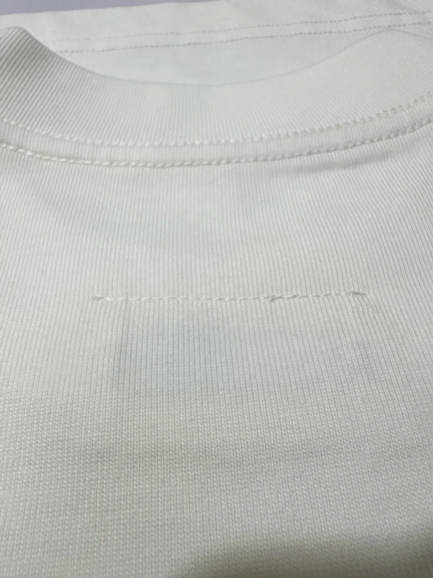 MM6 Logo Flocked Heavyweight Cotton T-Shirt D19525024 — view 8