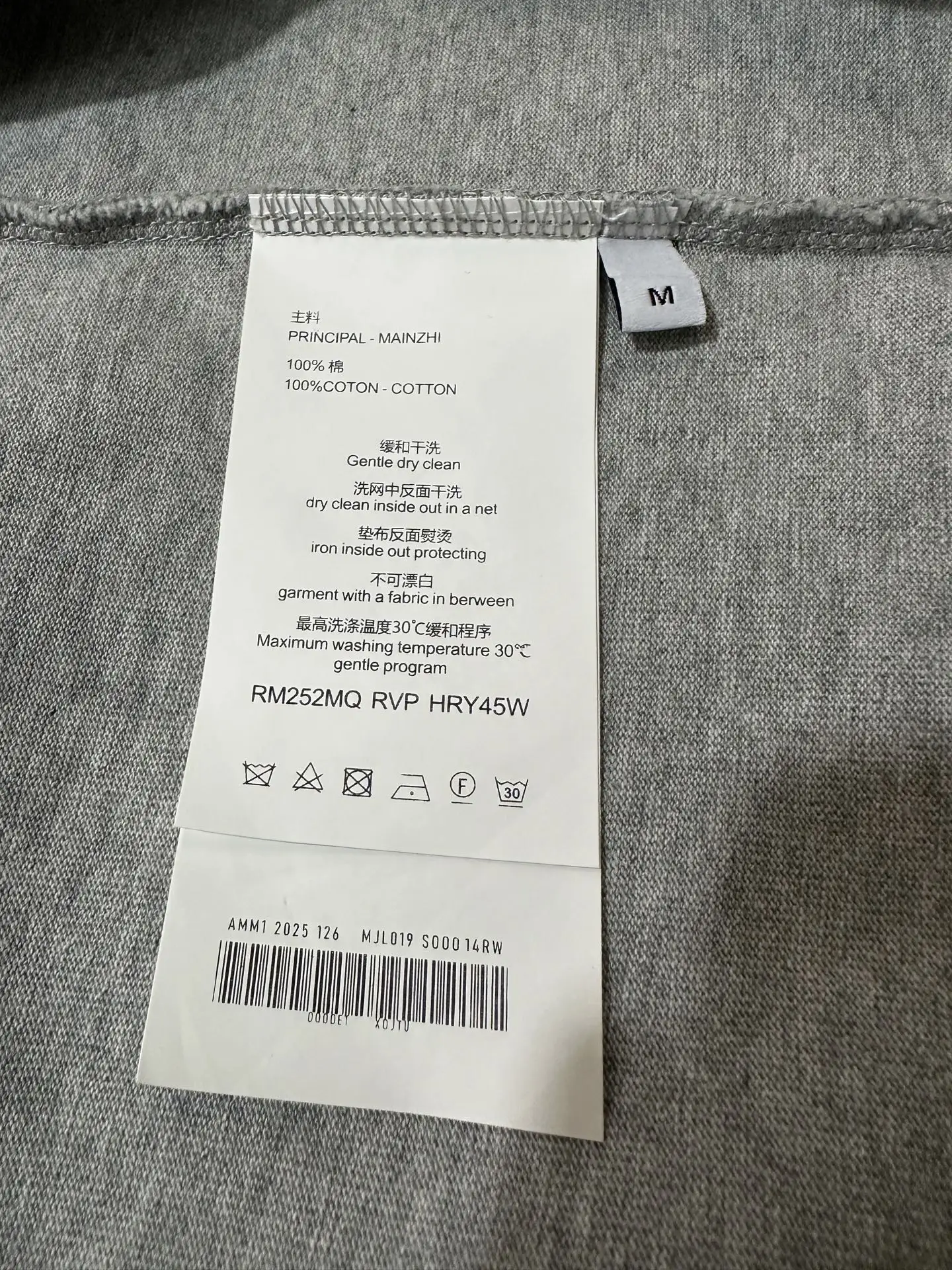 Logo Print Heavyweight Cotton T-Shirt D20011881 — view 9