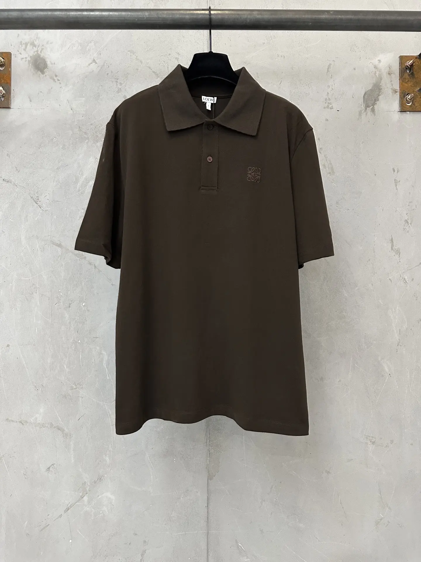 Anagram Embroidered Cotton-Piqué Polo Shirt D20511871