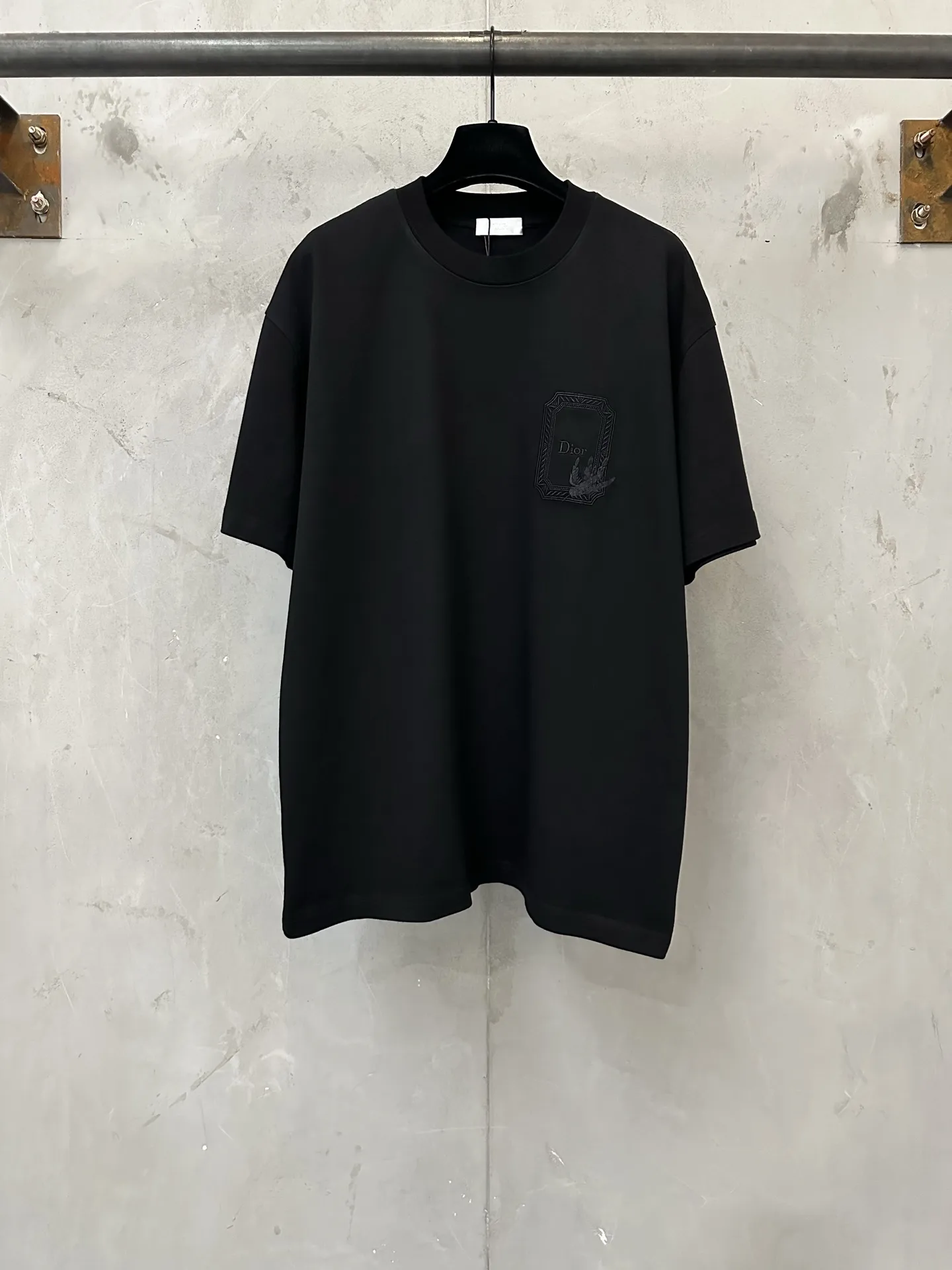 Embroidered Logo Heavyweight Cotton T-Shirt D21021767