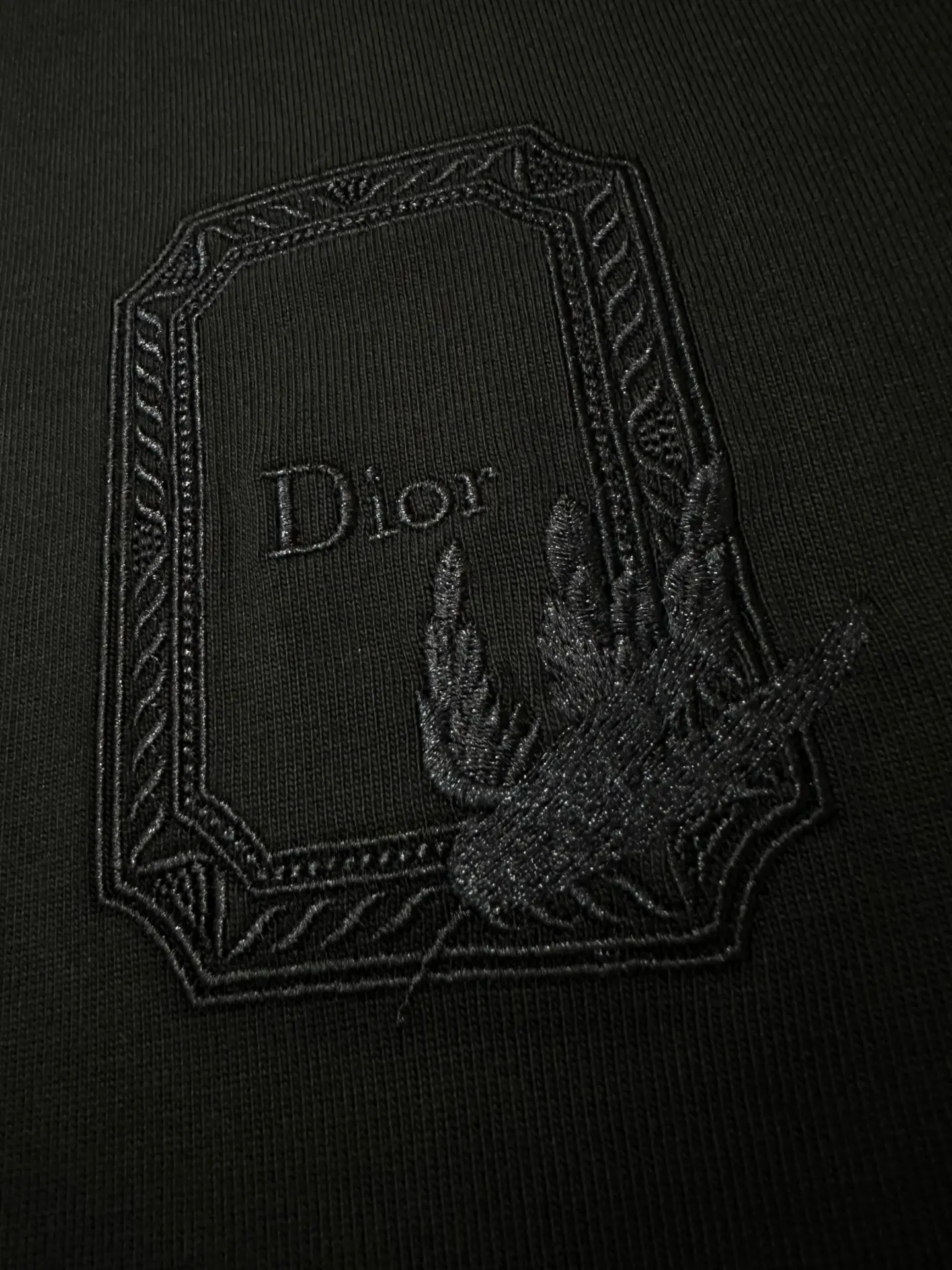 Embroidered Logo Heavyweight Cotton T-Shirt D21021767 — view 8