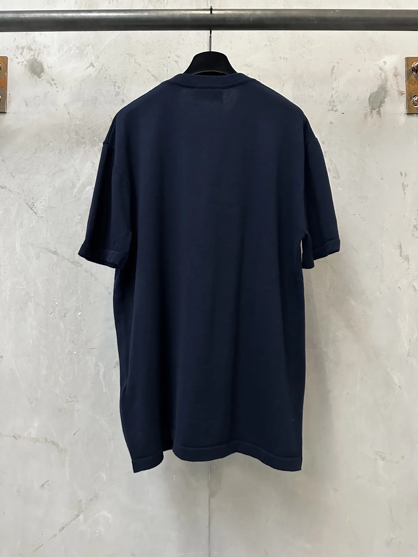 Logo-Jacquard Silk and Cotton Knit T-Shirt D21011578 — view 2