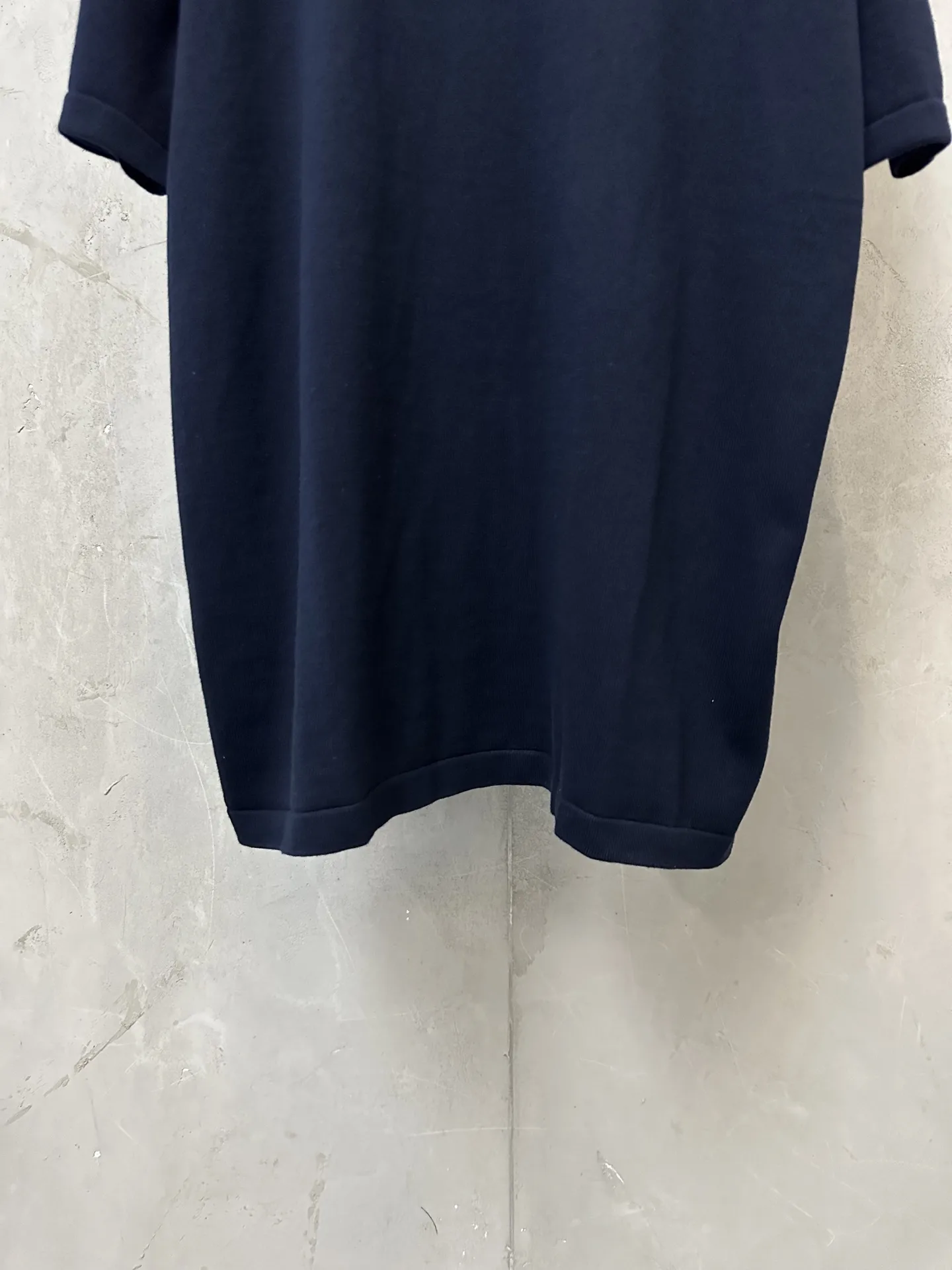 Logo-Jacquard Silk and Cotton Knit T-Shirt D21011578 — view 4