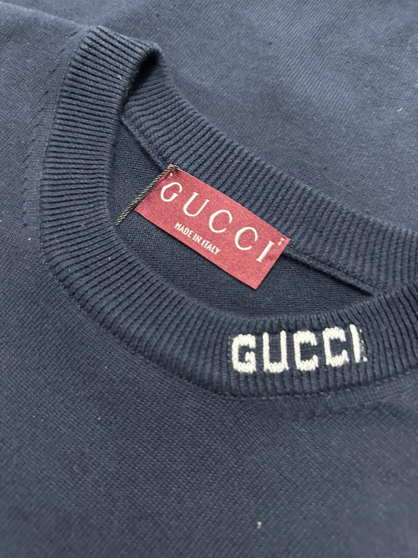 Logo-Jacquard Silk and Cotton Knit T-Shirt D21011578 — view 6