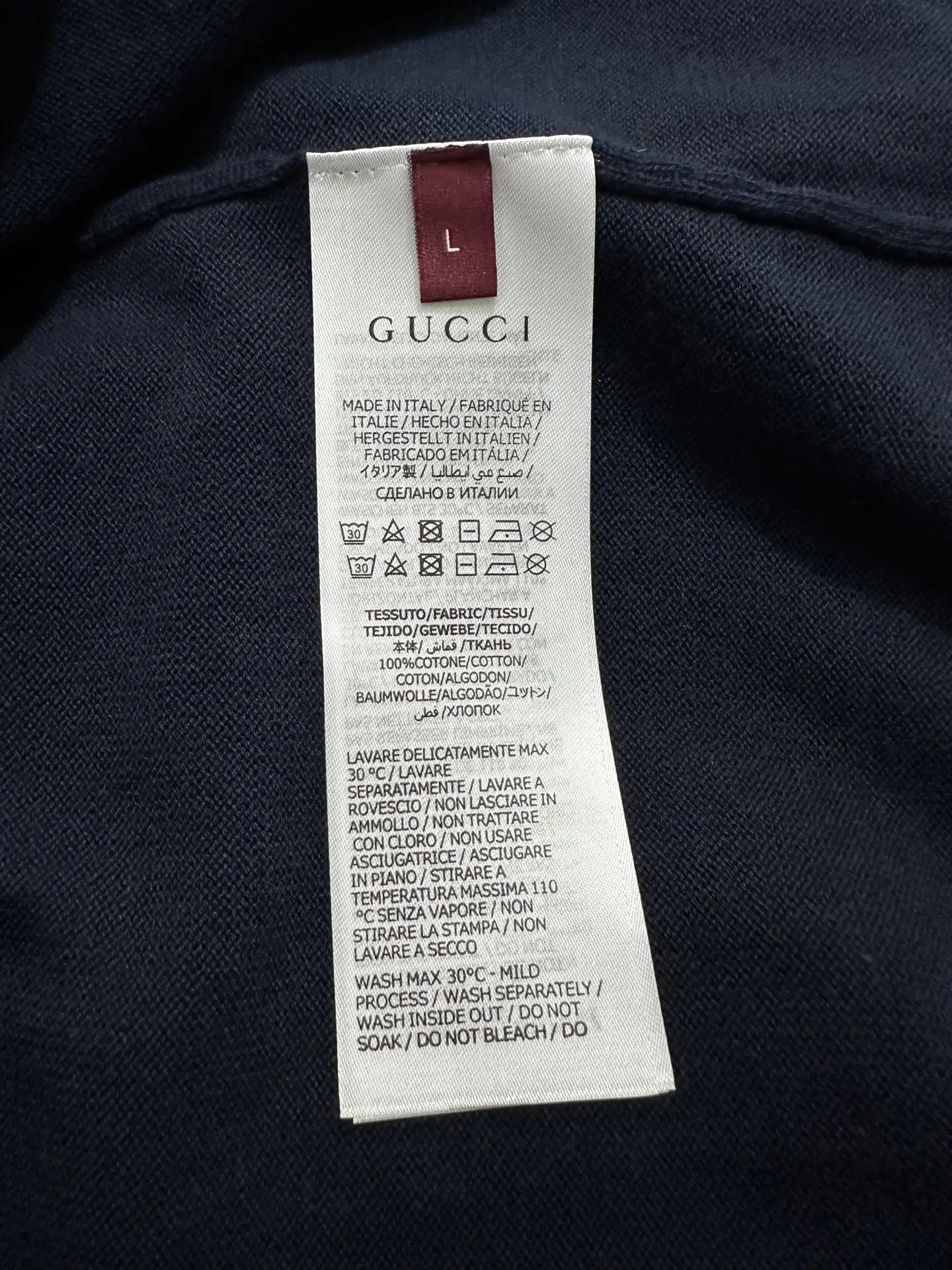 Logo-Jacquard Silk and Cotton Knit T-Shirt D21011578 — view 9
