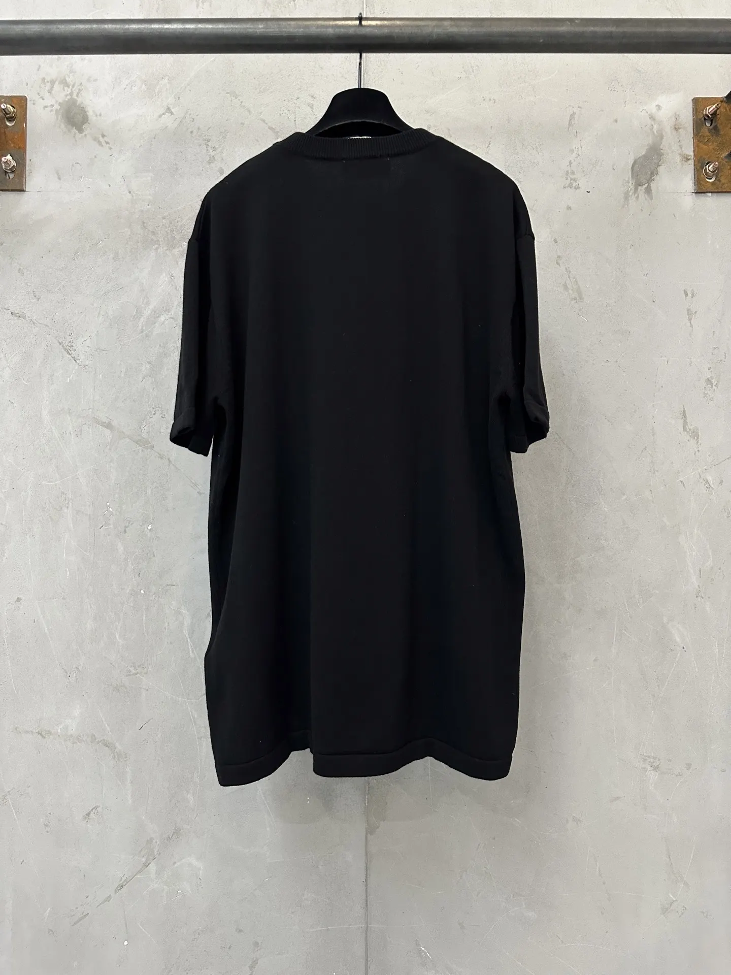 Logo-Jacquard Silk and Cotton Knit T-Shirt D21011580 — view 2