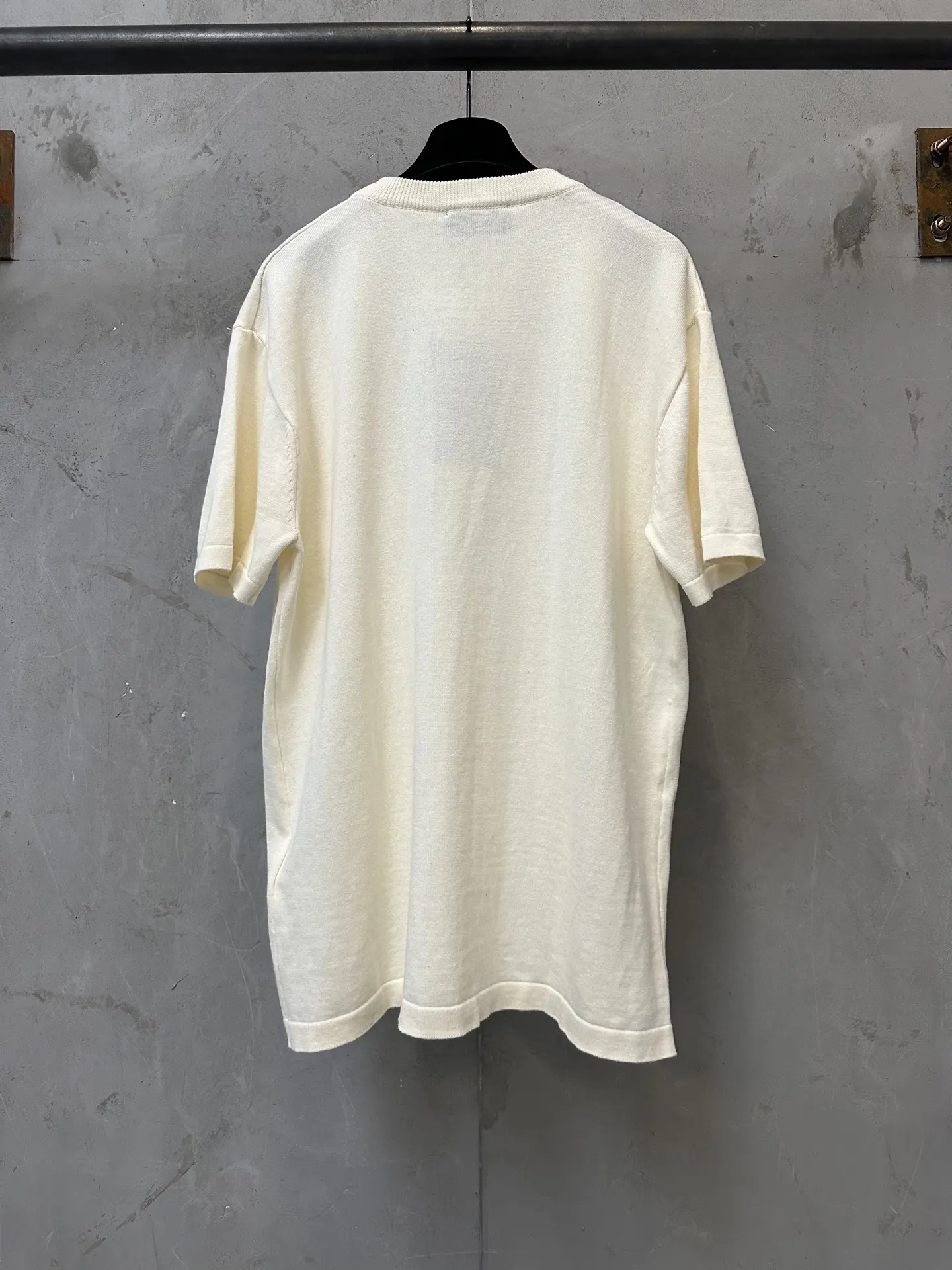 Logo-Jacquard Silk and Cotton-Blend Knit T-Shirt D21011579 — view 2