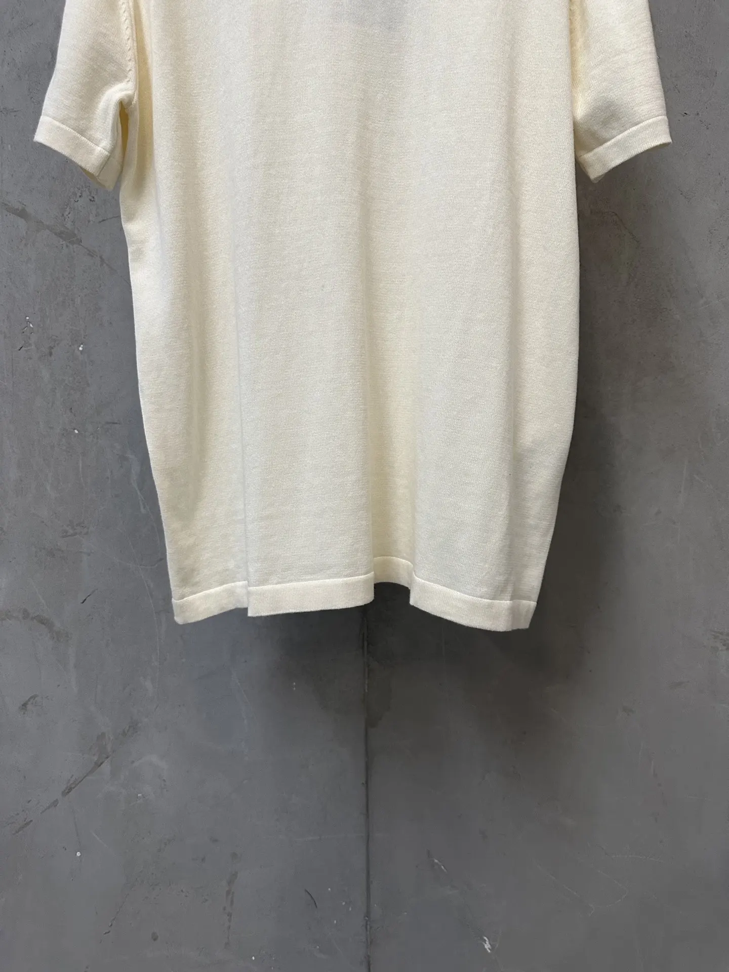 Logo-Jacquard Silk and Cotton-Blend Knit T-Shirt D21011579 — view 4