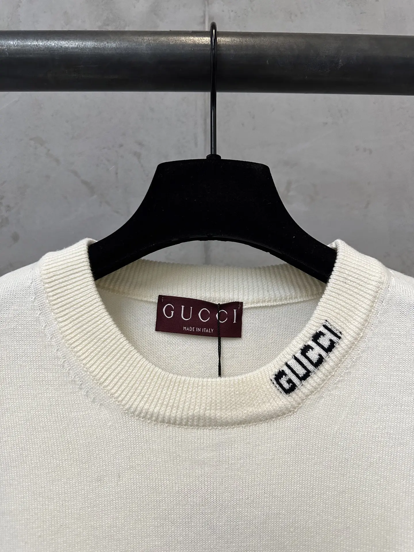 Logo-Jacquard Silk and Cotton-Blend Knit T-Shirt D21011579 — view 5