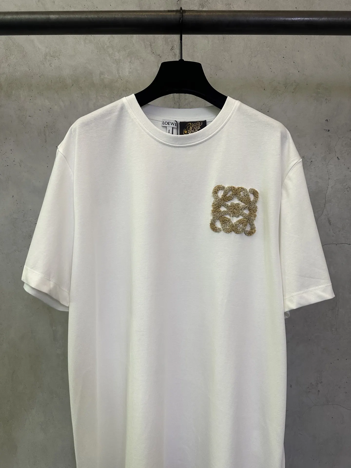 Anagram Embroidered Cotton T-Shirt D21012842 — view 3