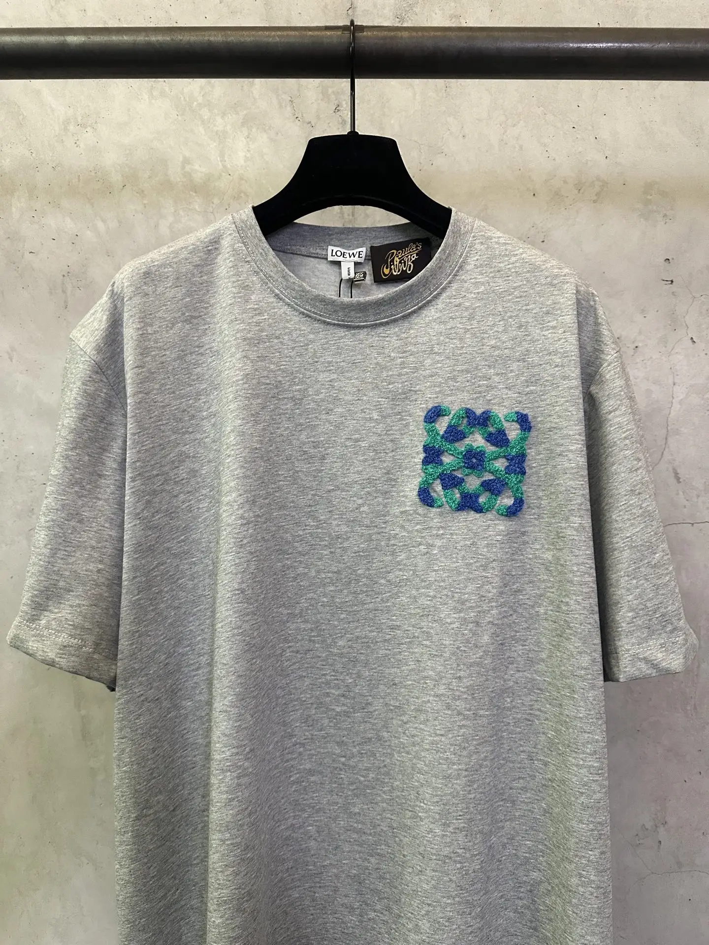 Anagram Embroidered Cotton-Jersey T-Shirt D21012843 — view 3