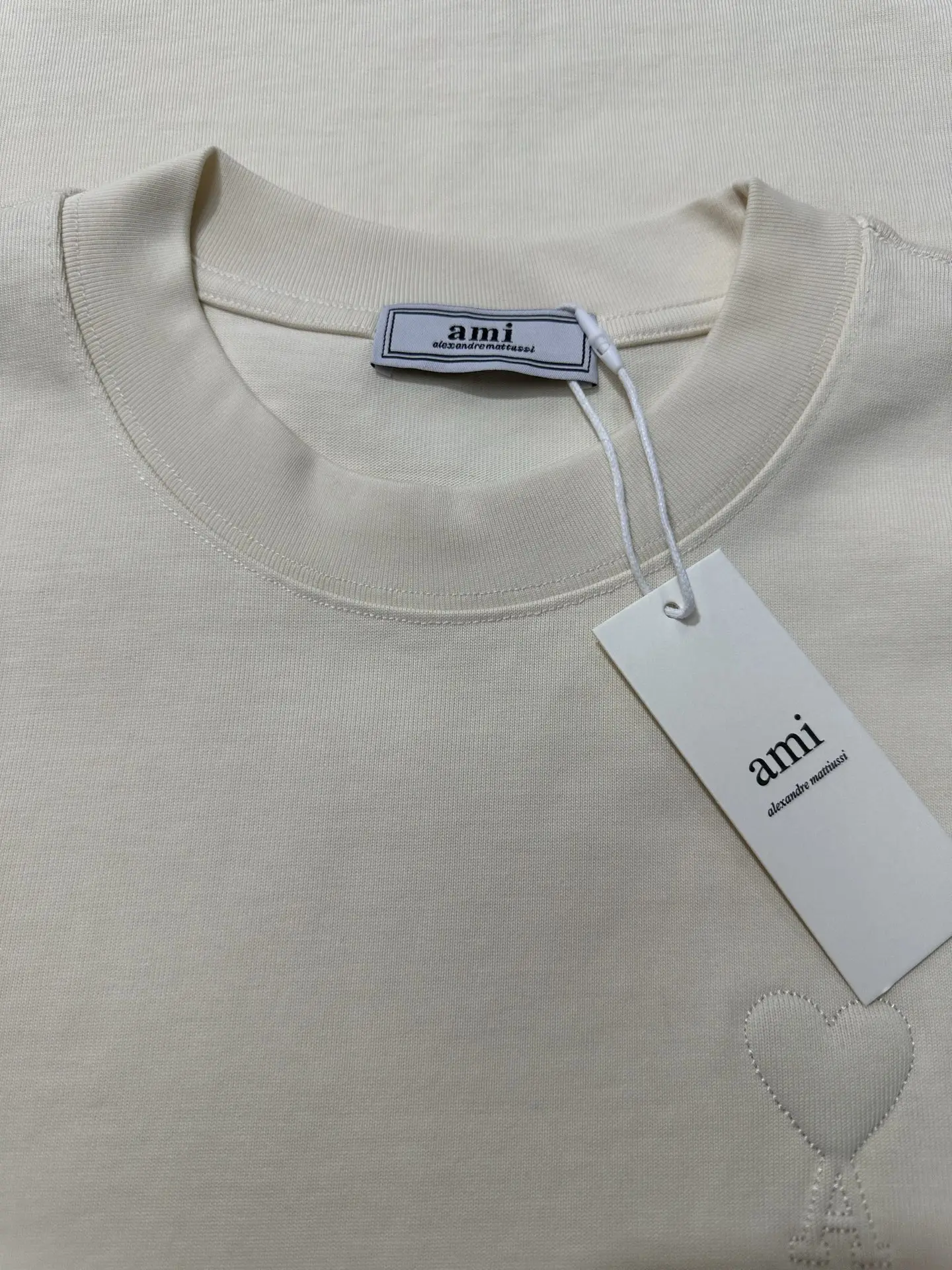 Ami de Coeur Embossed Cotton T-Shirt D21023515 — view 6