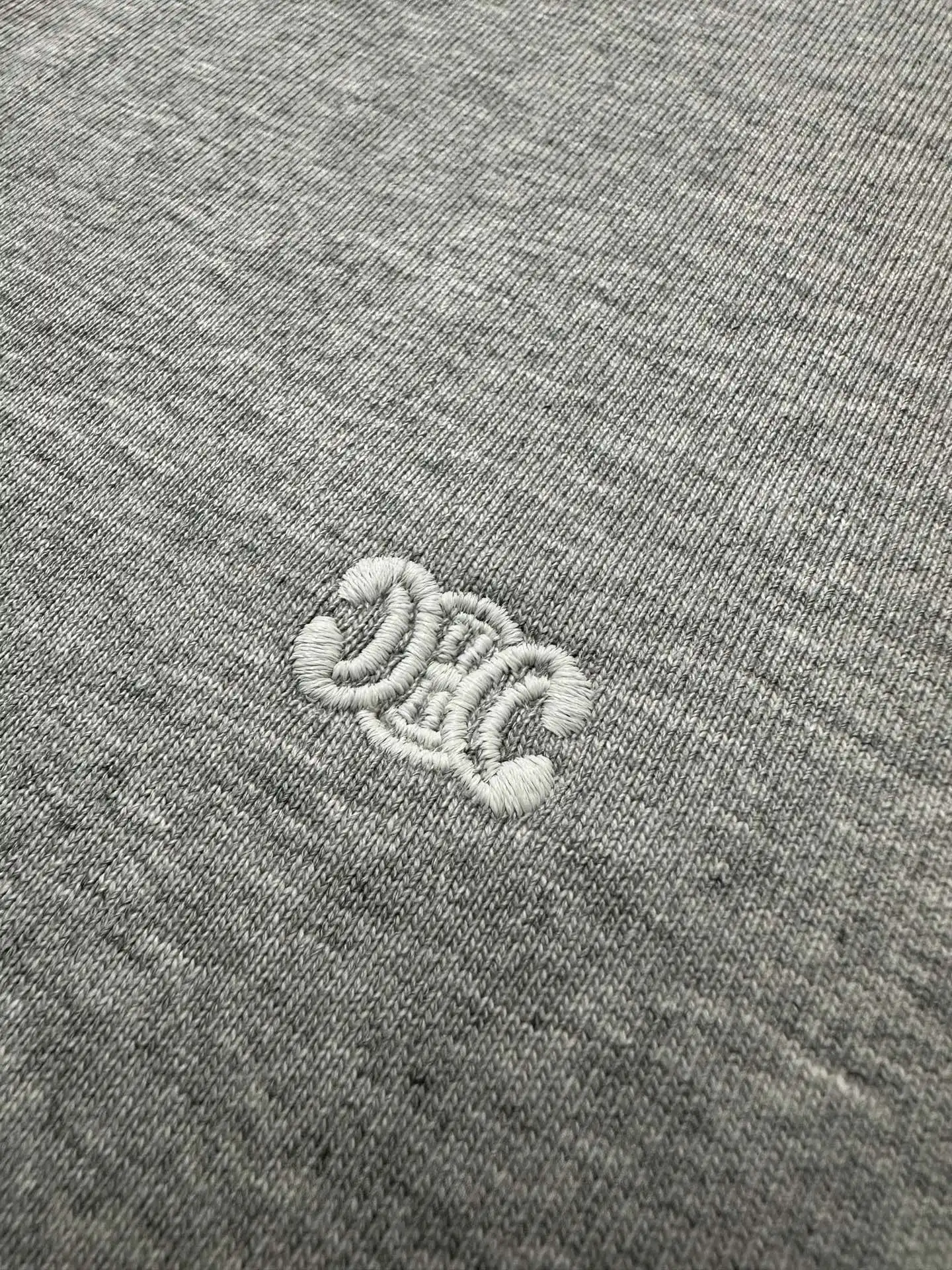 Triomphe Logo Embroidery Heavyweight Cotton T-Shirt D21020227 — view 7