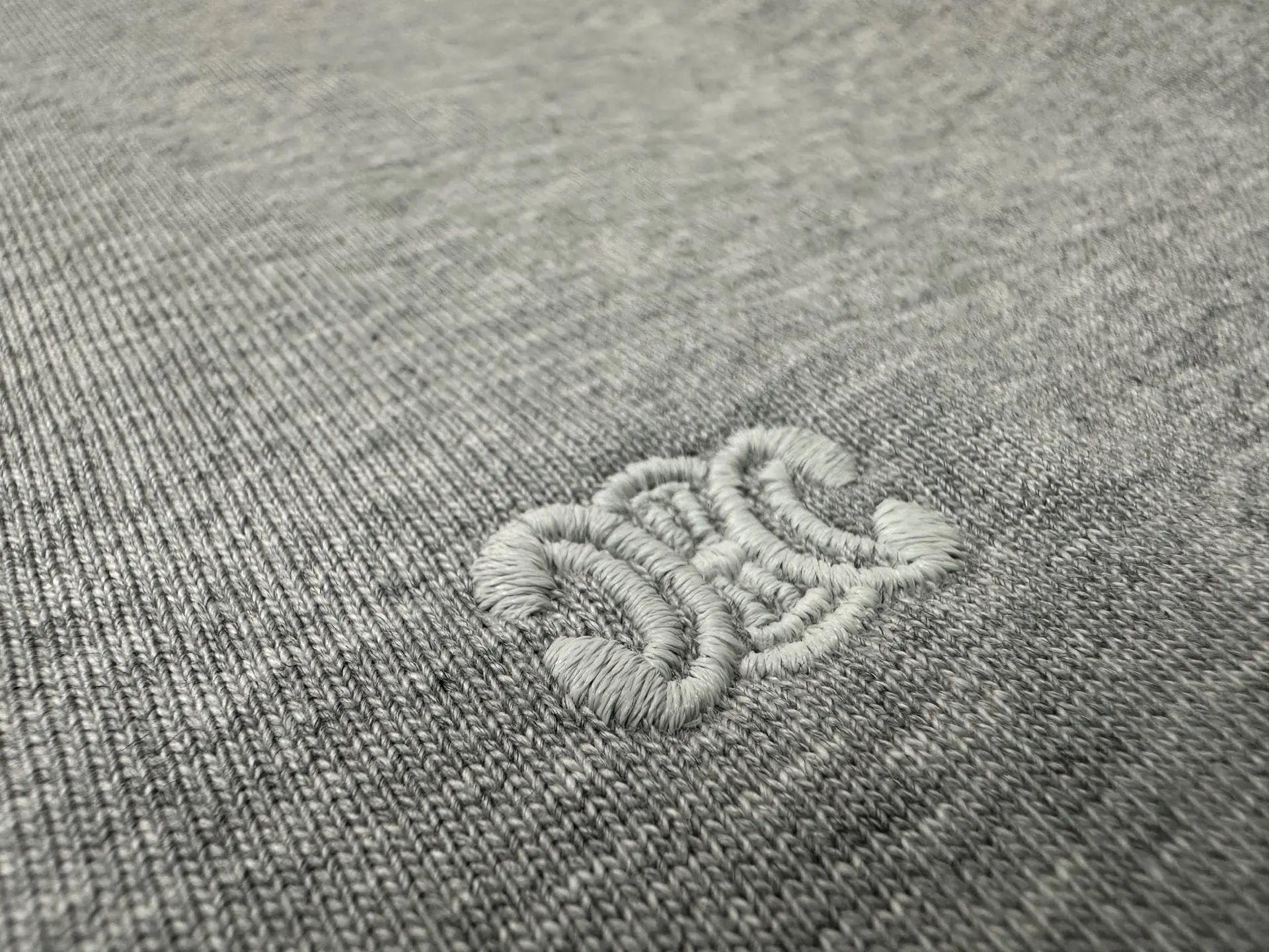 Triomphe Logo Embroidery Heavyweight Cotton T-Shirt D21020227 — view 8