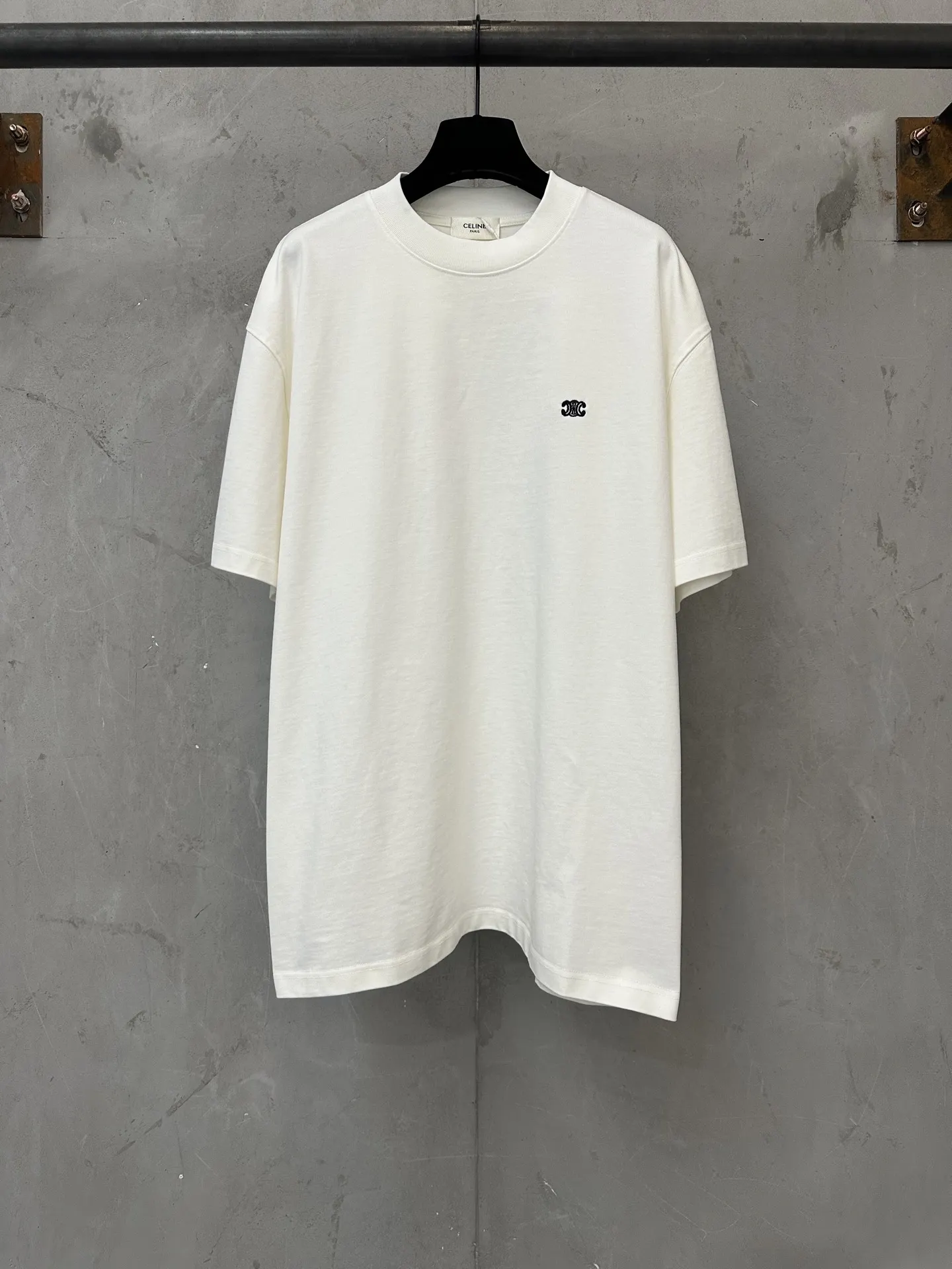 Triomphe Logo Embroidered Heavyweight T-Shirt D21020226
