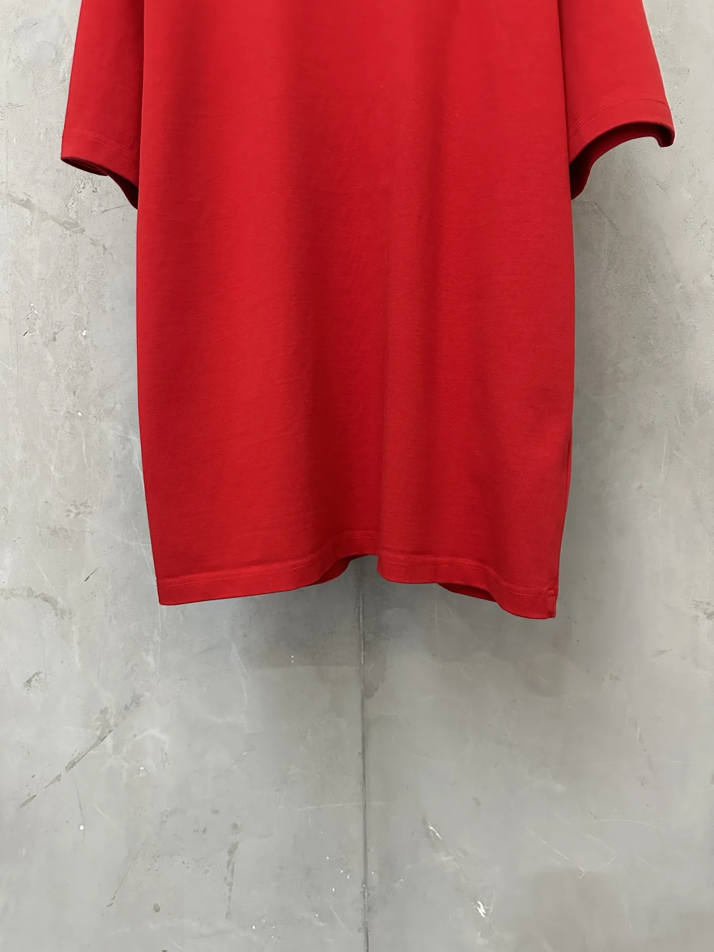 Triomphe Logo Embroidered Heavyweight Cotton T-Shirt D21020229 — view 4