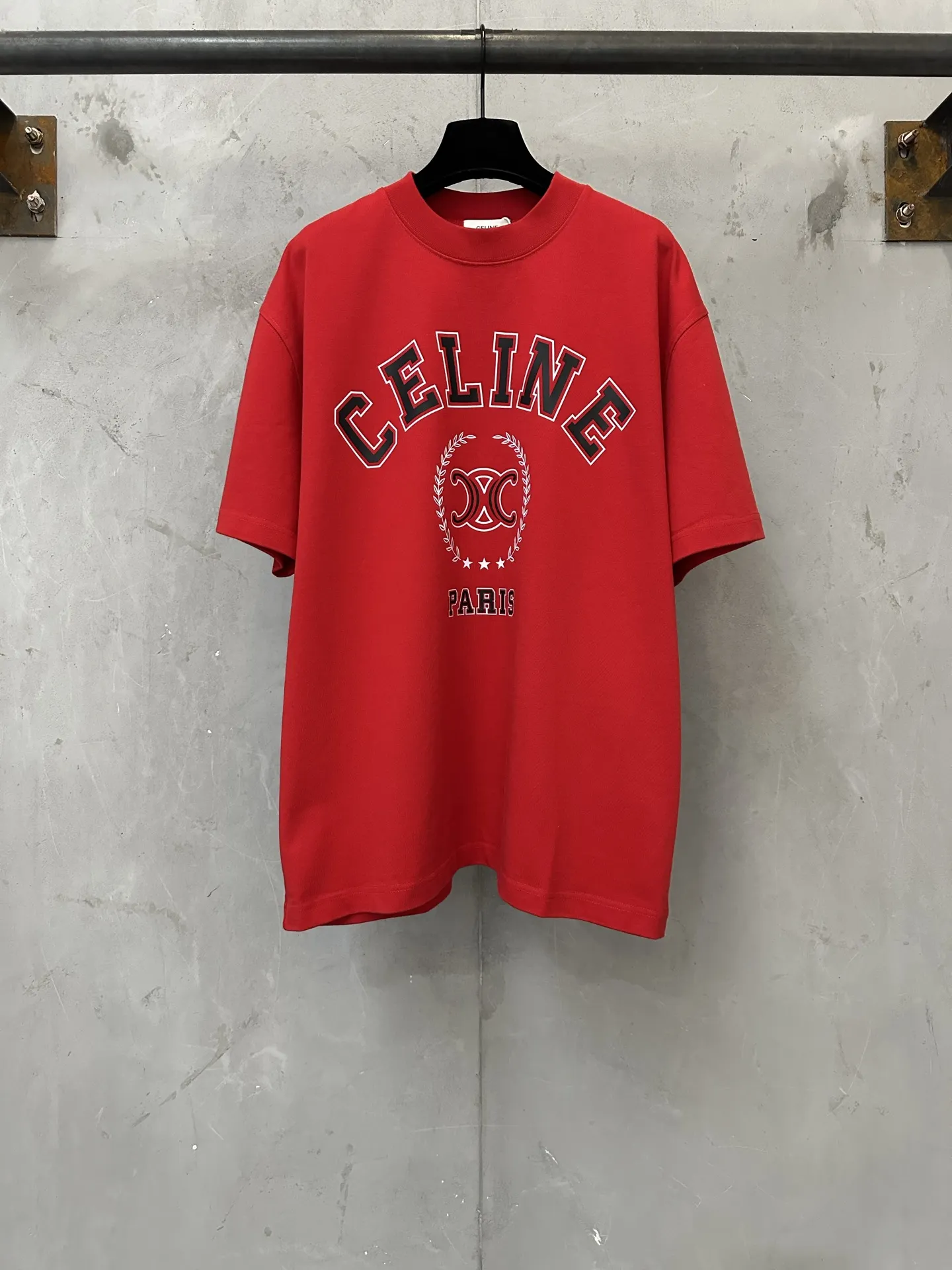 Triomphe Logo Heavyweight Cotton T-Shirt D21024425