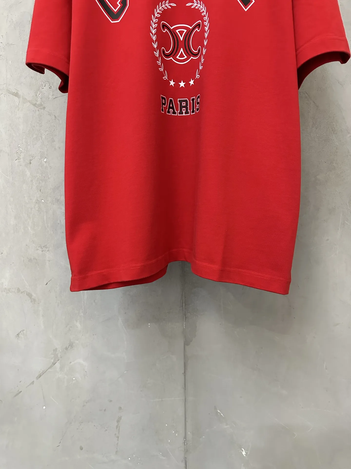 Triomphe Logo Heavyweight Cotton T-Shirt D21024425 — view 4