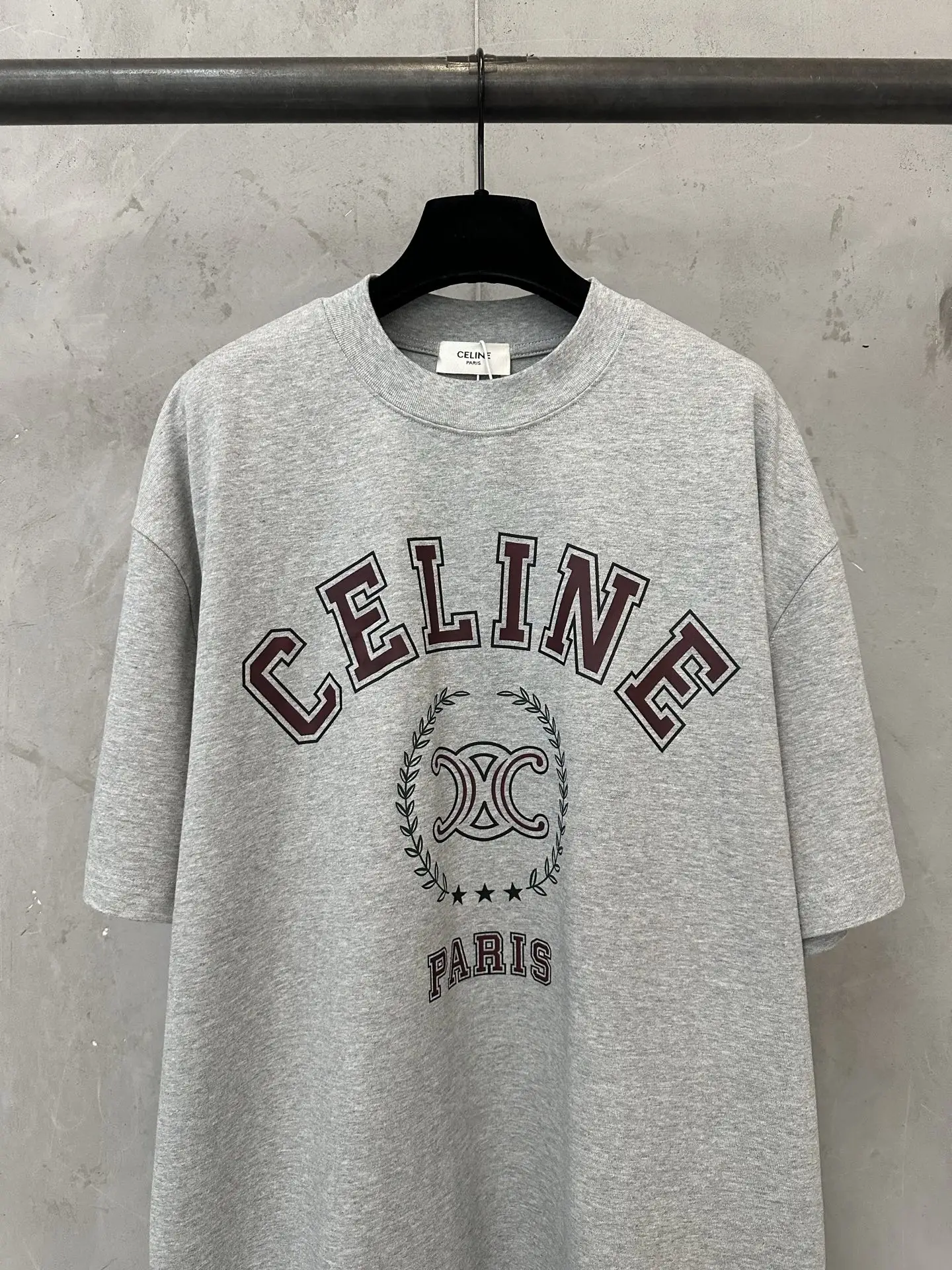 Triomphe Logo Heavyweight Cotton T-Shirt D21024426 — view 3