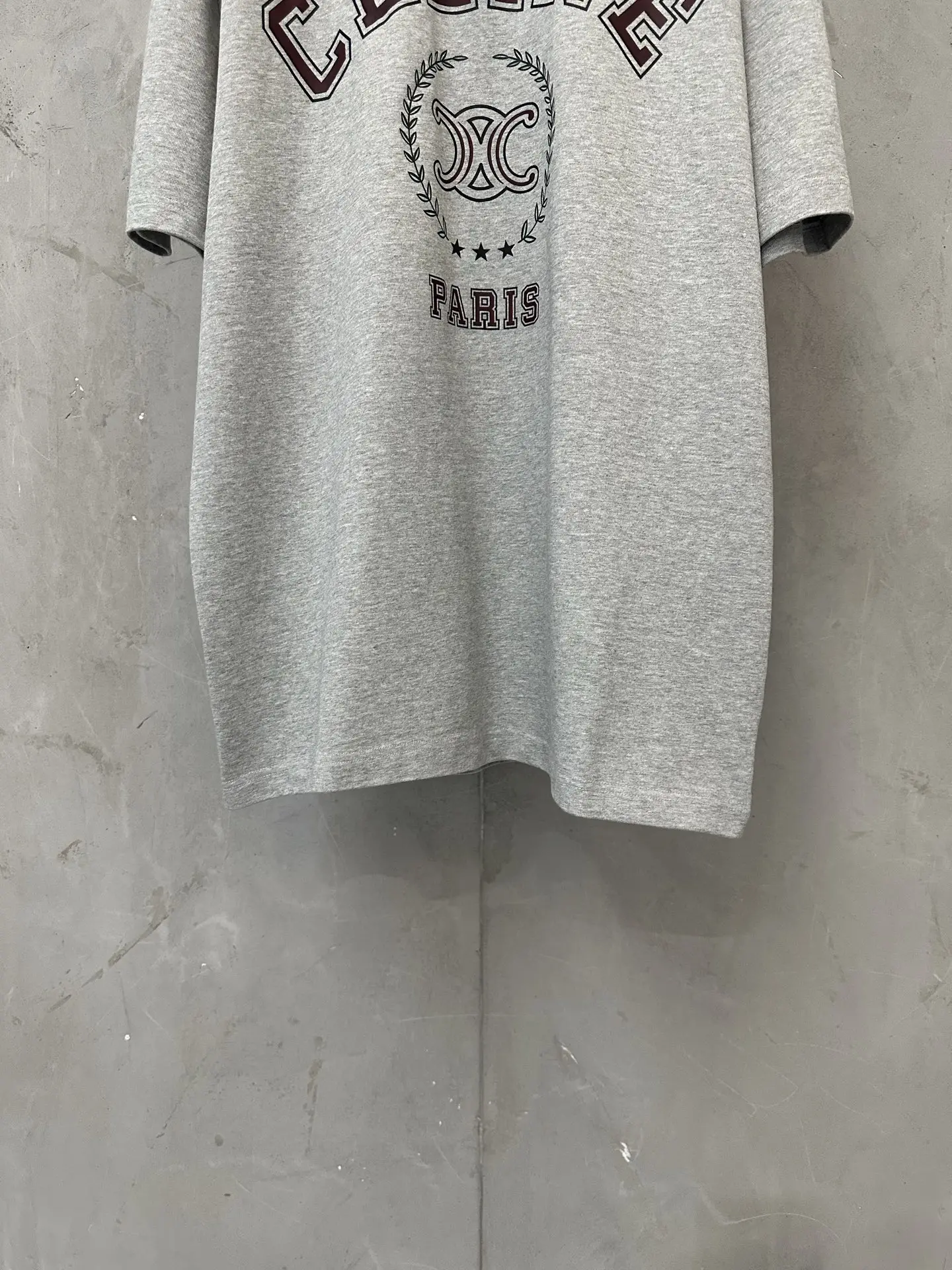 Triomphe Logo Heavyweight Cotton T-Shirt D21024426 — view 4