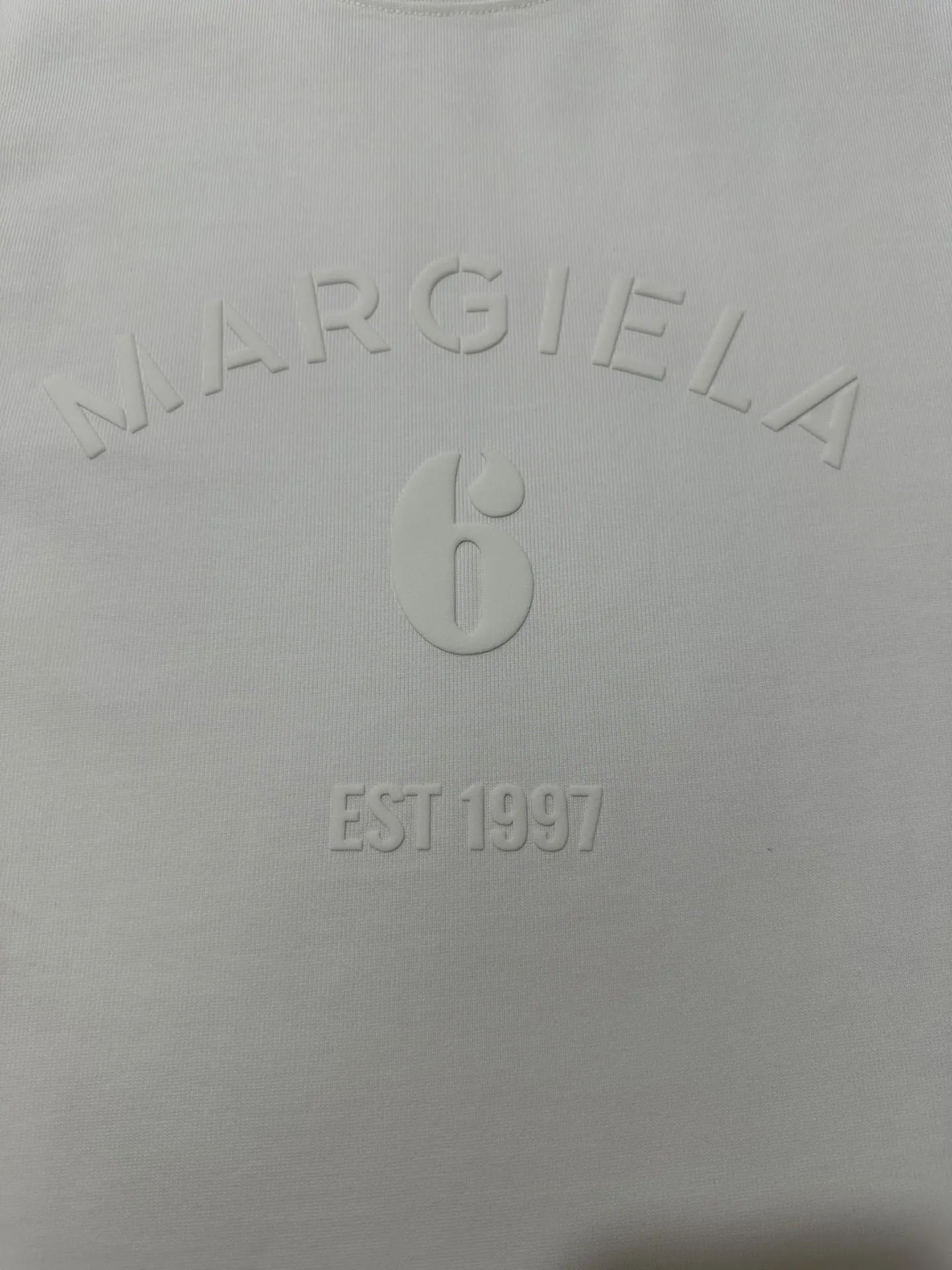 MM6 Maison Margiela Flocked Logo Heavyweight T-Shirt D21021791 — view 7