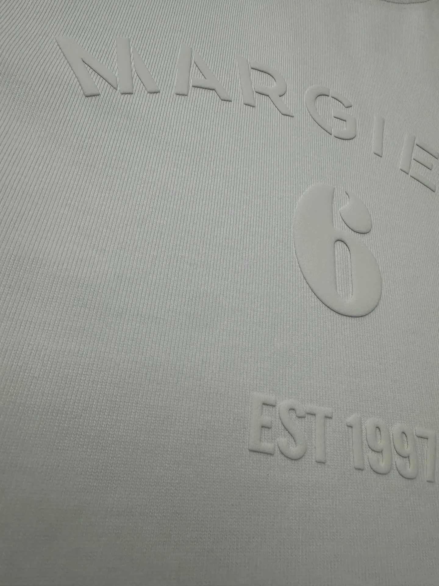 MM6 Maison Margiela Flocked Logo Heavyweight T-Shirt D21021791 — view 9
