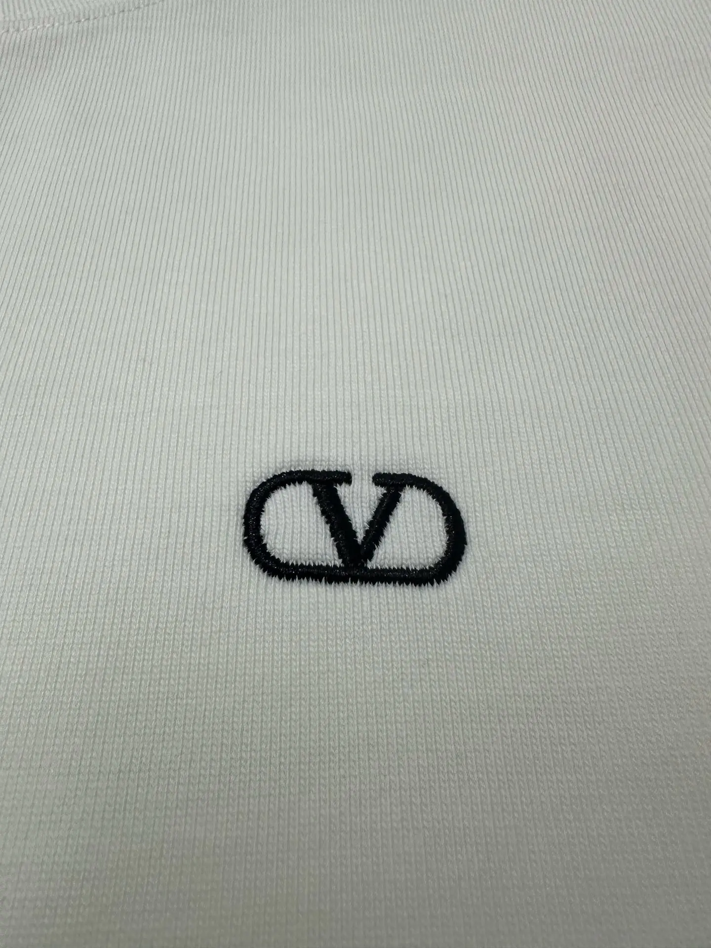 VLogo Embroidered Heavyweight Cotton T-Shirt D21020173 — view 7